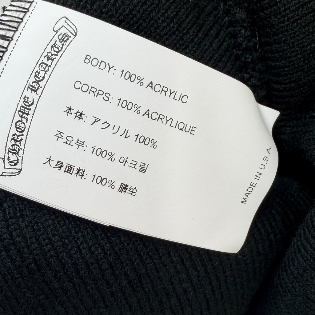 Chrome Hearts CH Logo Beanie Black/White