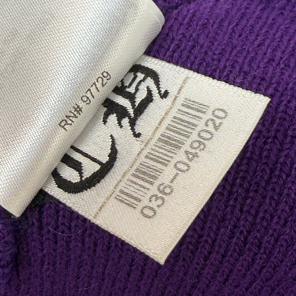Chrome Hearts Red Triple Cross Purple Beanie
