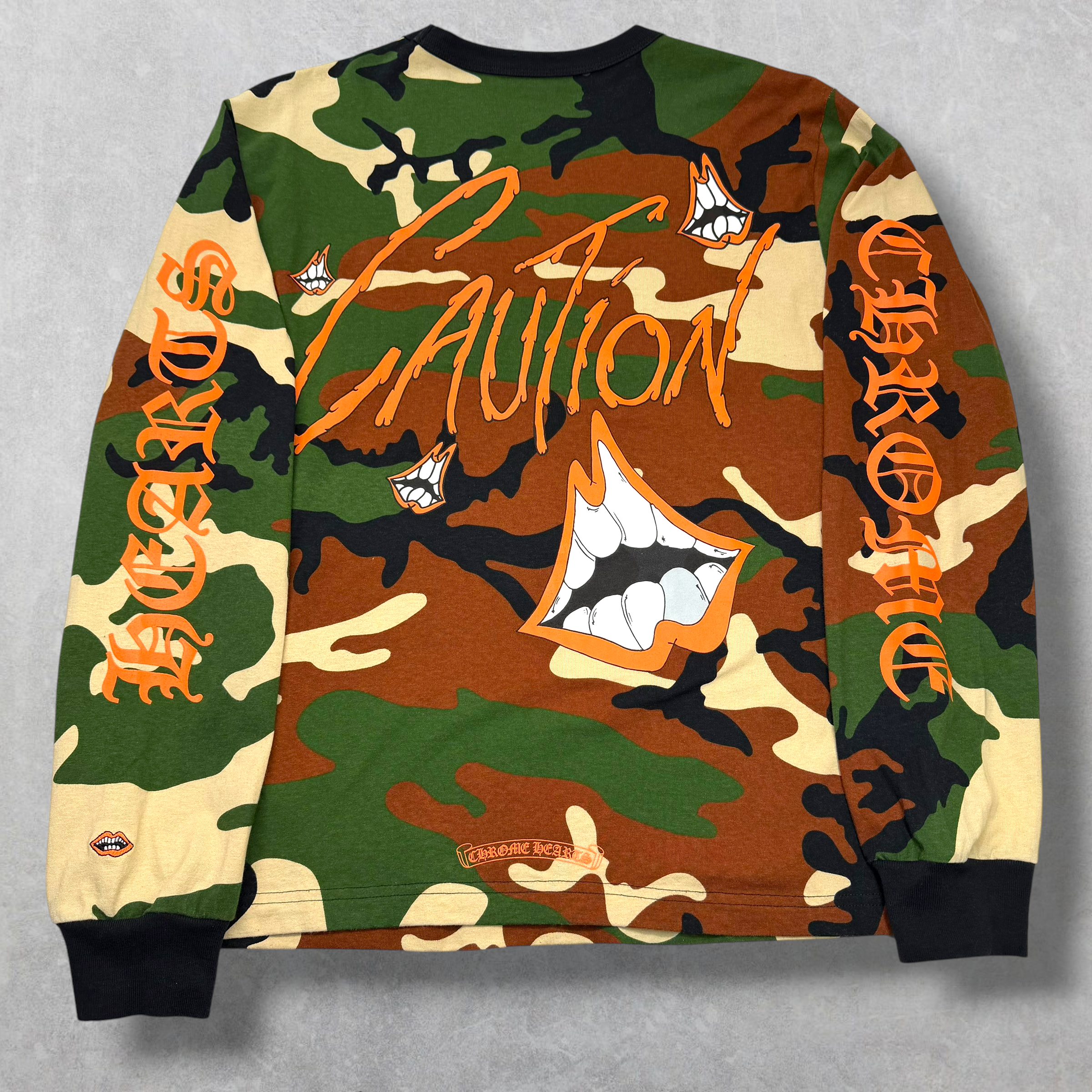 Chrome Hearts Matty Boy Caution Camo L/S L (M)