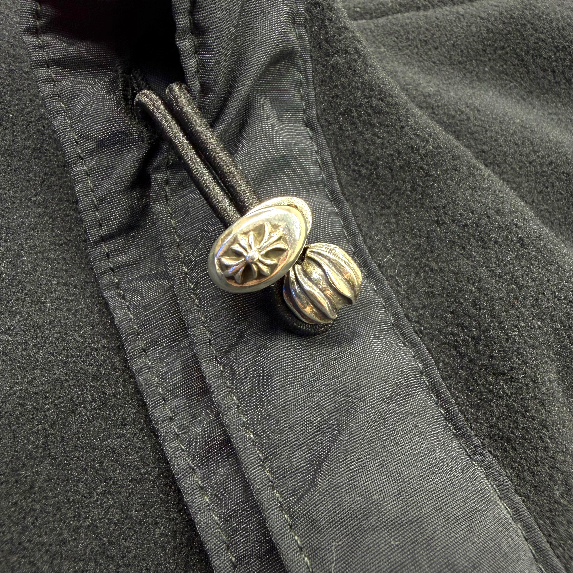 Chrome Hearts Plus Cross Patch Quarter-Zip Fleece L