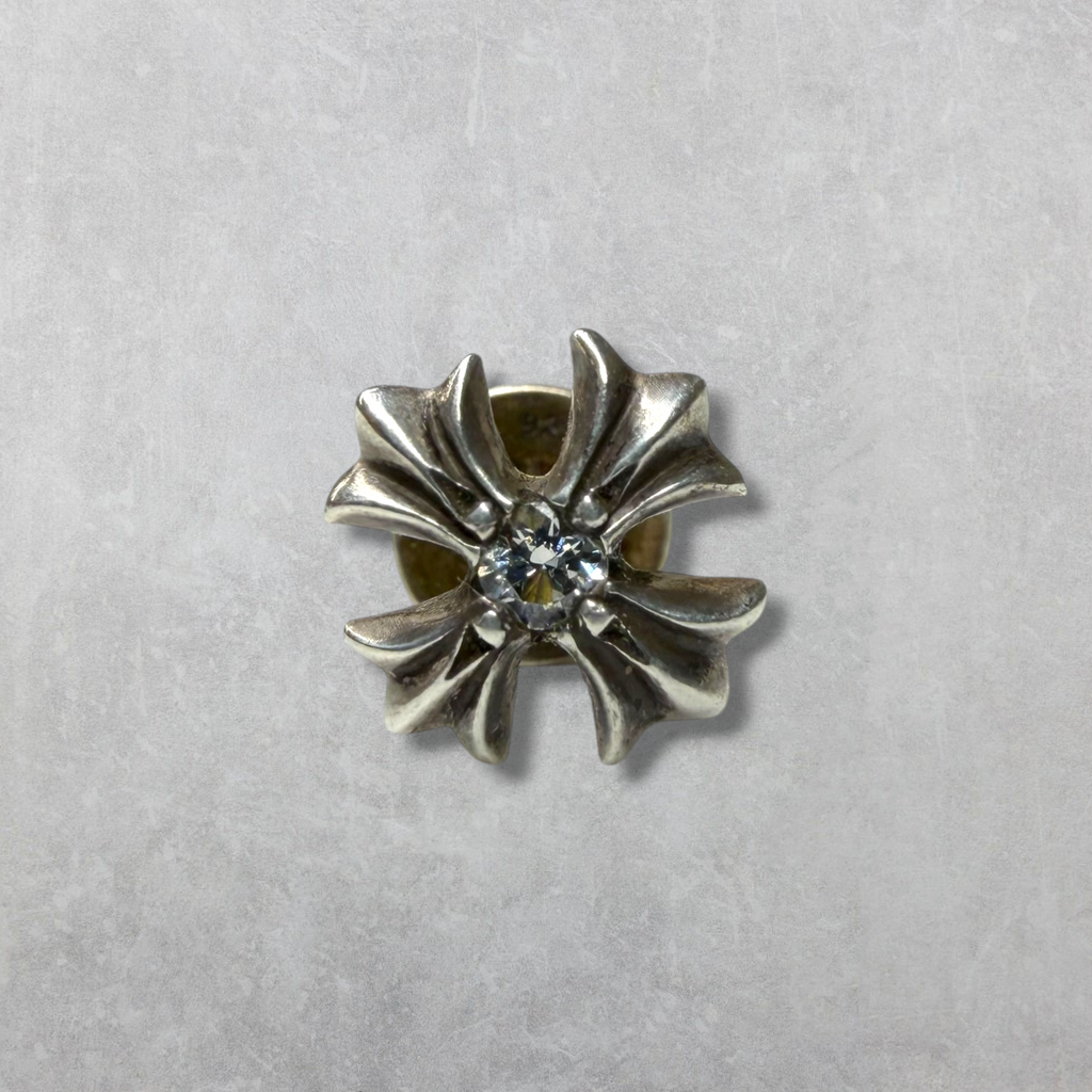 Chrome Hearts Diamond Plus Cross Earring