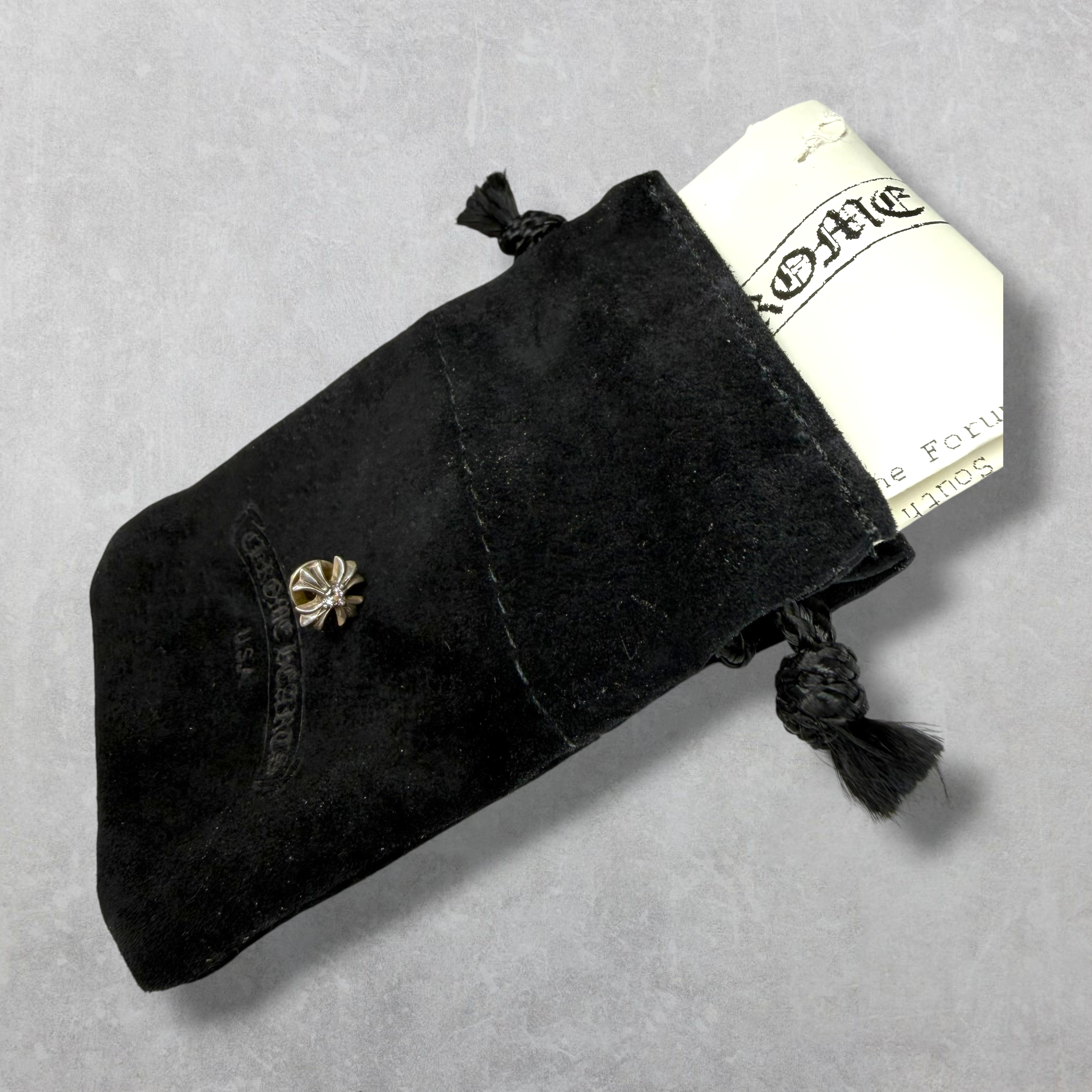 Chrome Hearts Diamond Plus Cross Earring