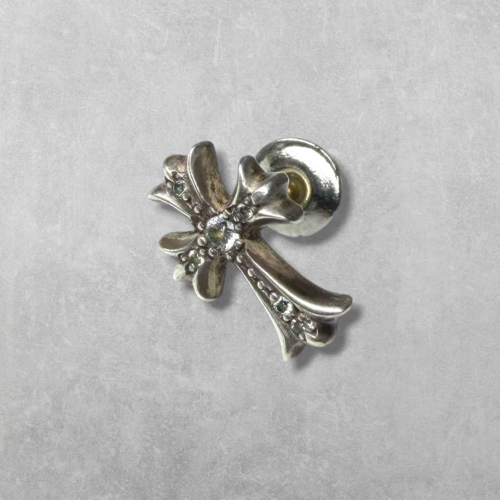 Chrome Hearts Diamond Cross Earring