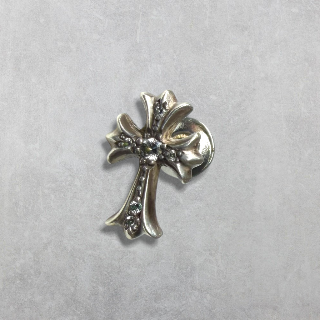 Chrome Hearts Diamond Cross Earring