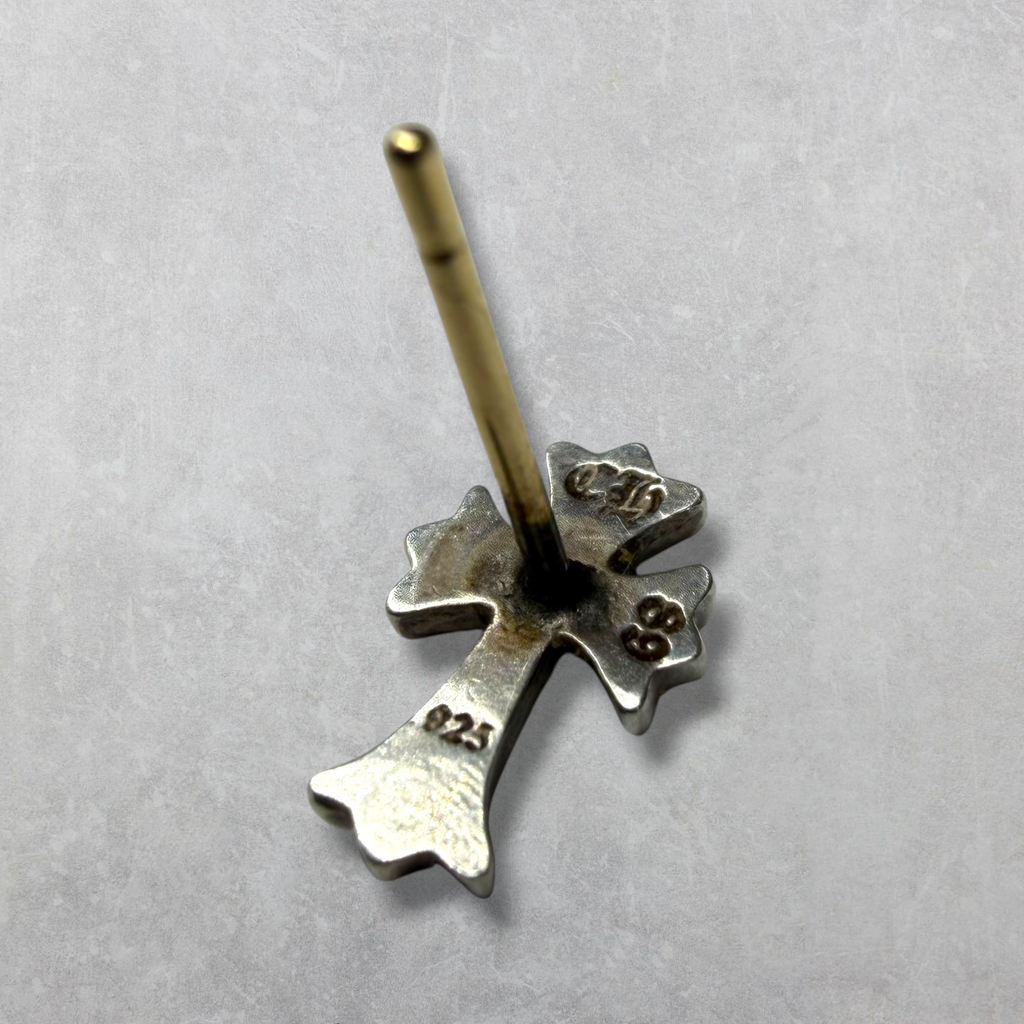 Chrome Hearts Diamond Cross Earring