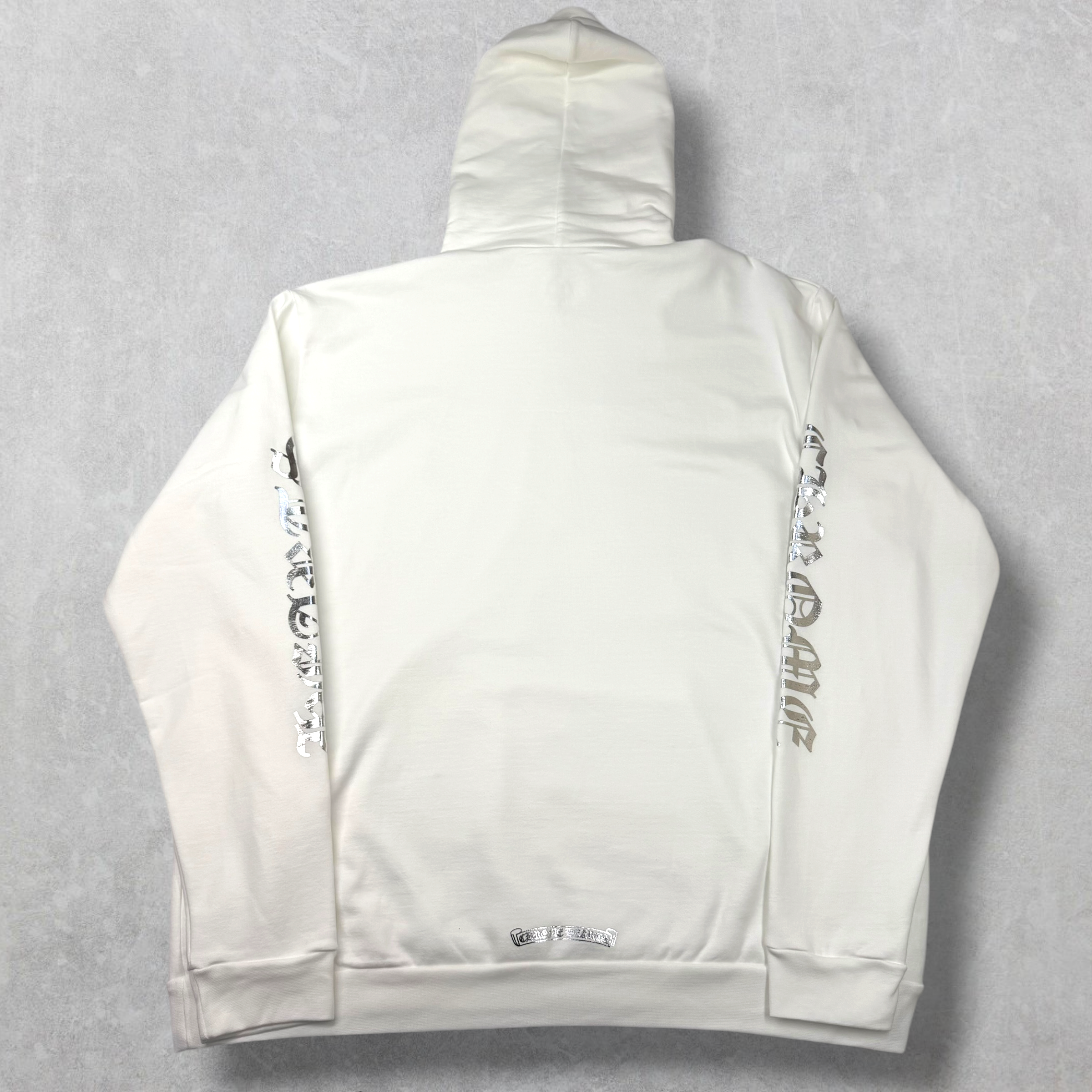 Chrome Hearts Silver Foil Hoodie White XXL
