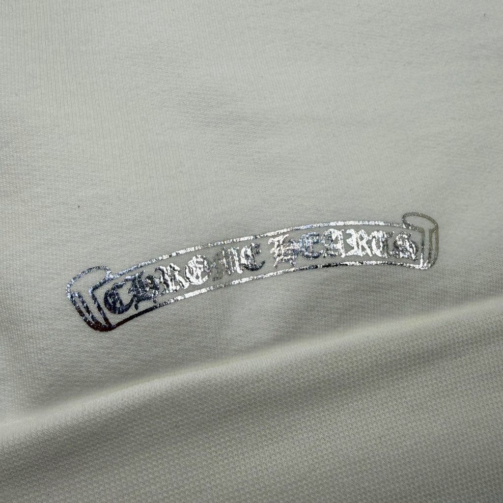 Chrome Hearts Silver Foil Hoodie White XXL