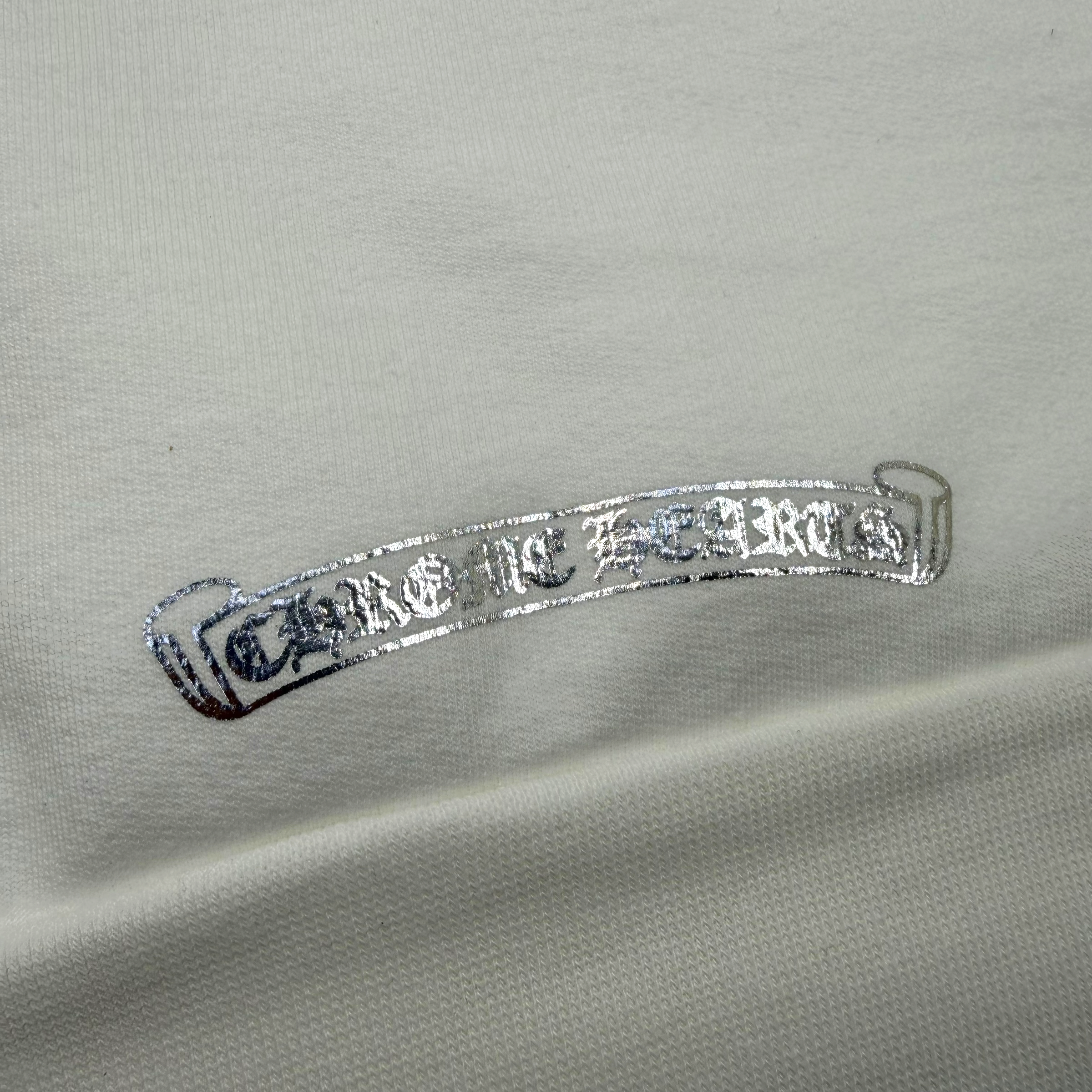 Chrome Hearts Silver Foil Hoodie White XXL