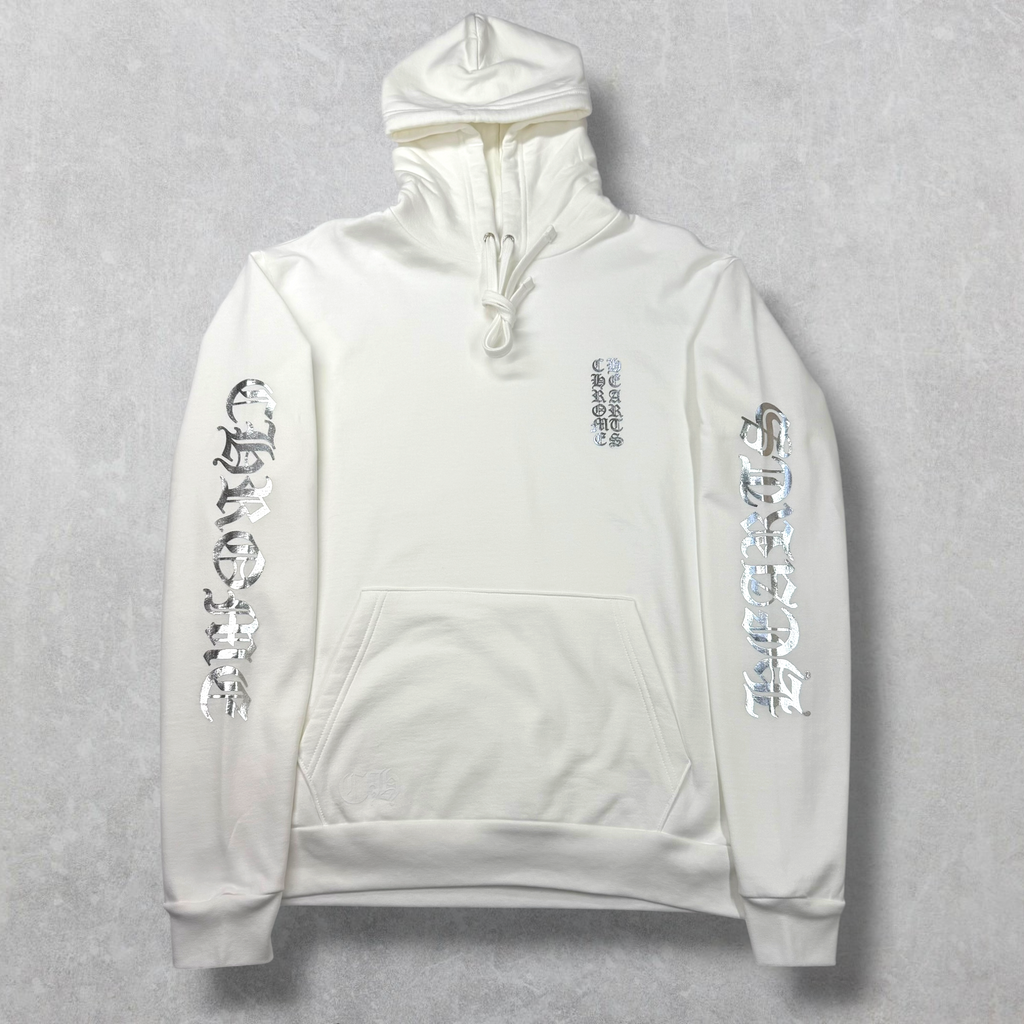 Chrome Hearts Silver Foil Hoodie White M