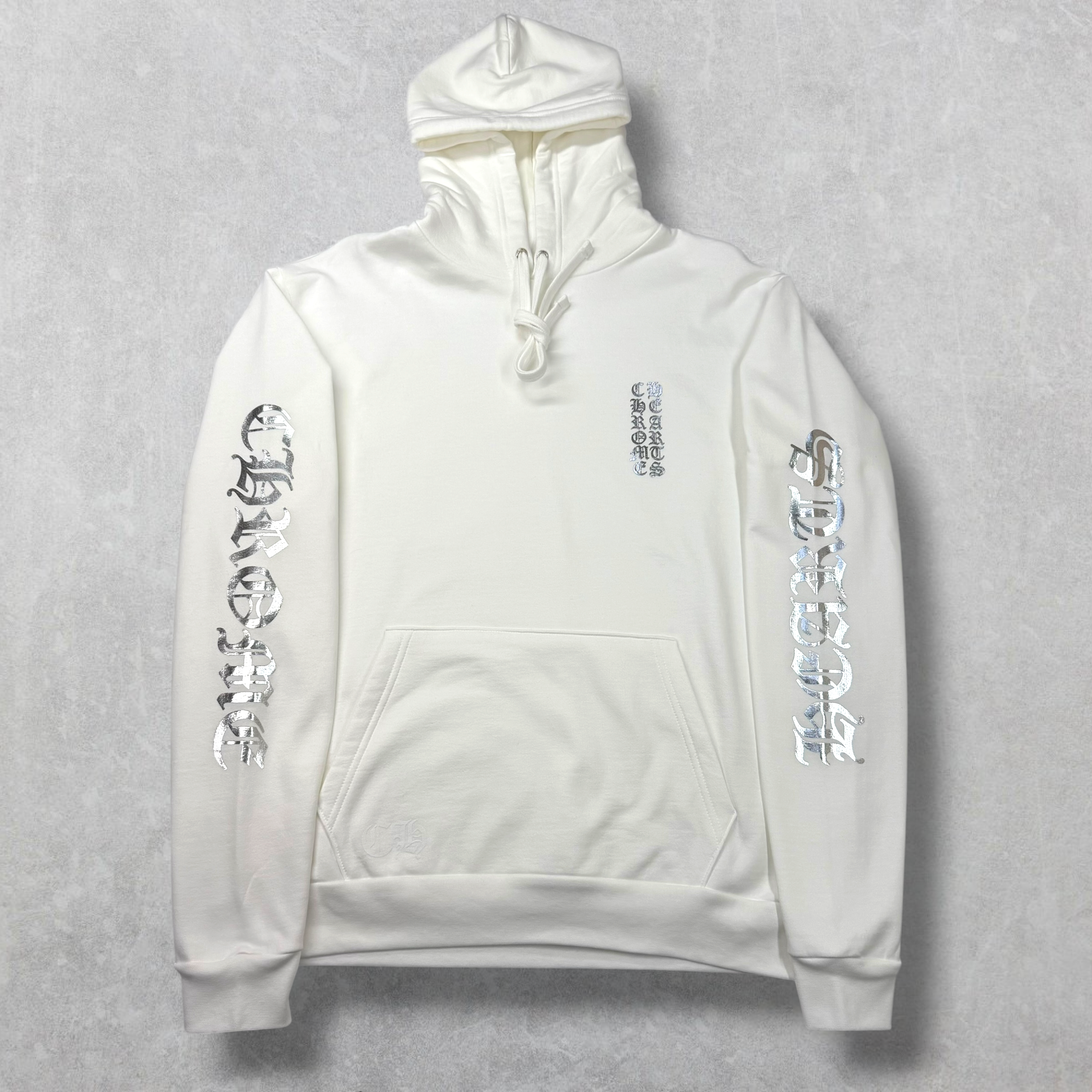 Chrome Hearts Silver Foil Hoodie White M