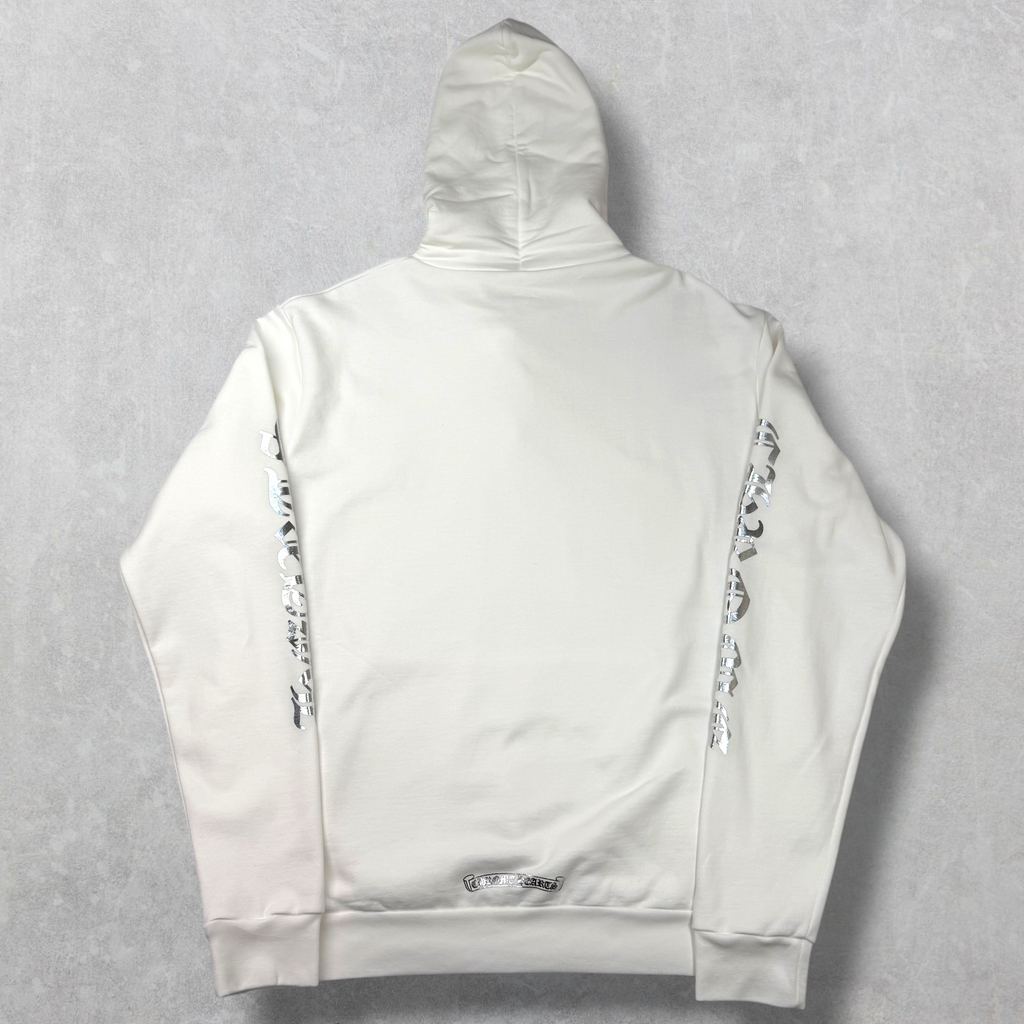 Chrome Hearts Silver Foil Hoodie White M
