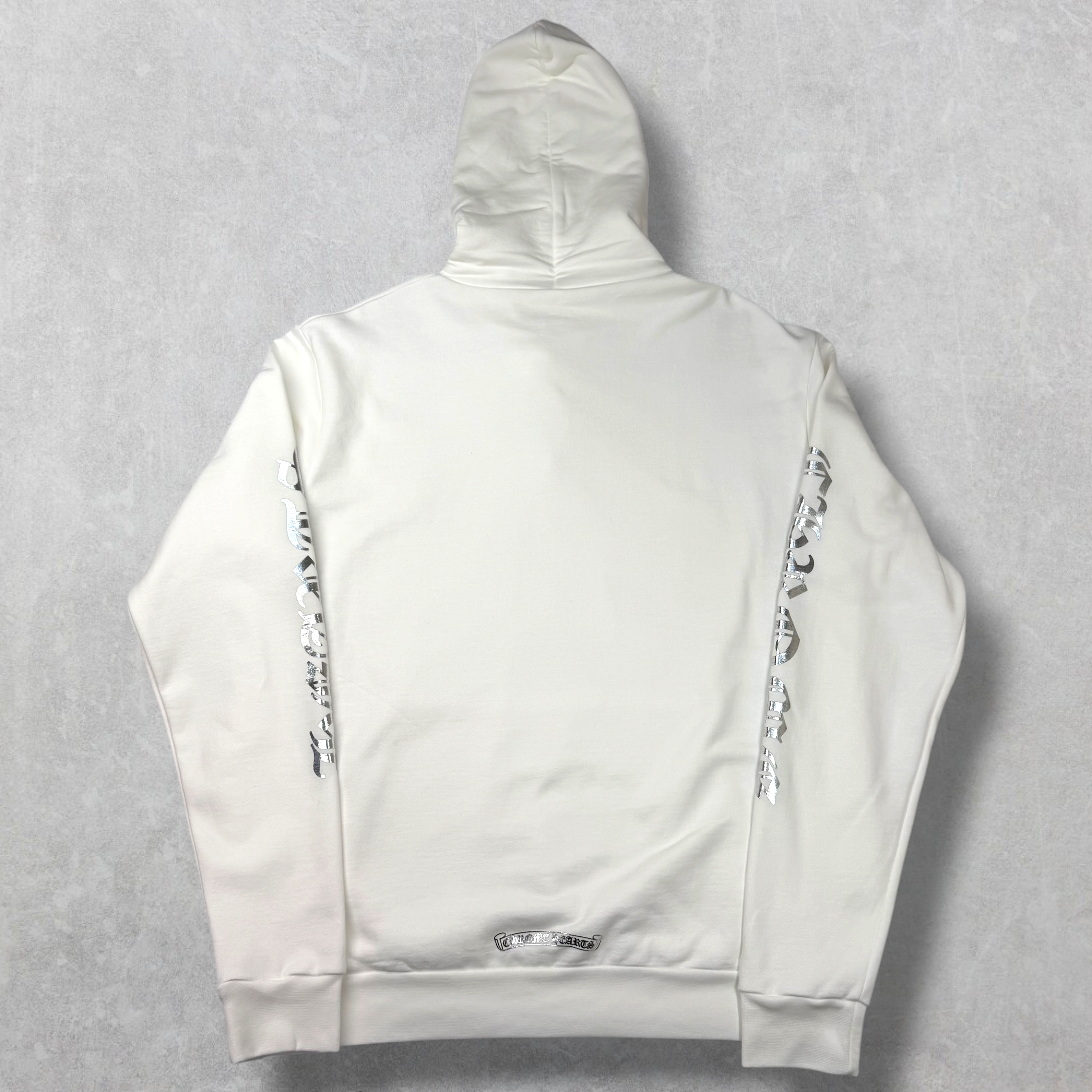 Chrome Hearts Silver Foil Hoodie White M