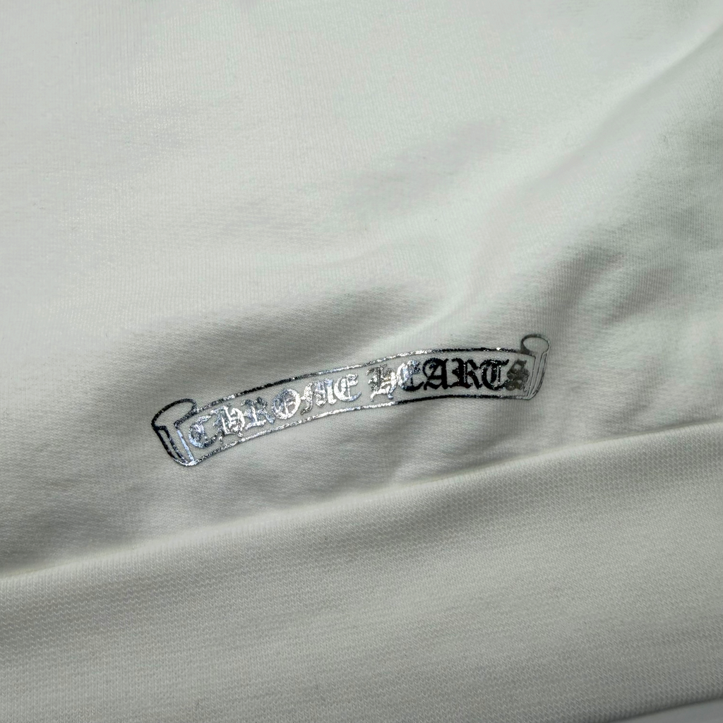 Chrome Hearts Silver Foil Hoodie White M