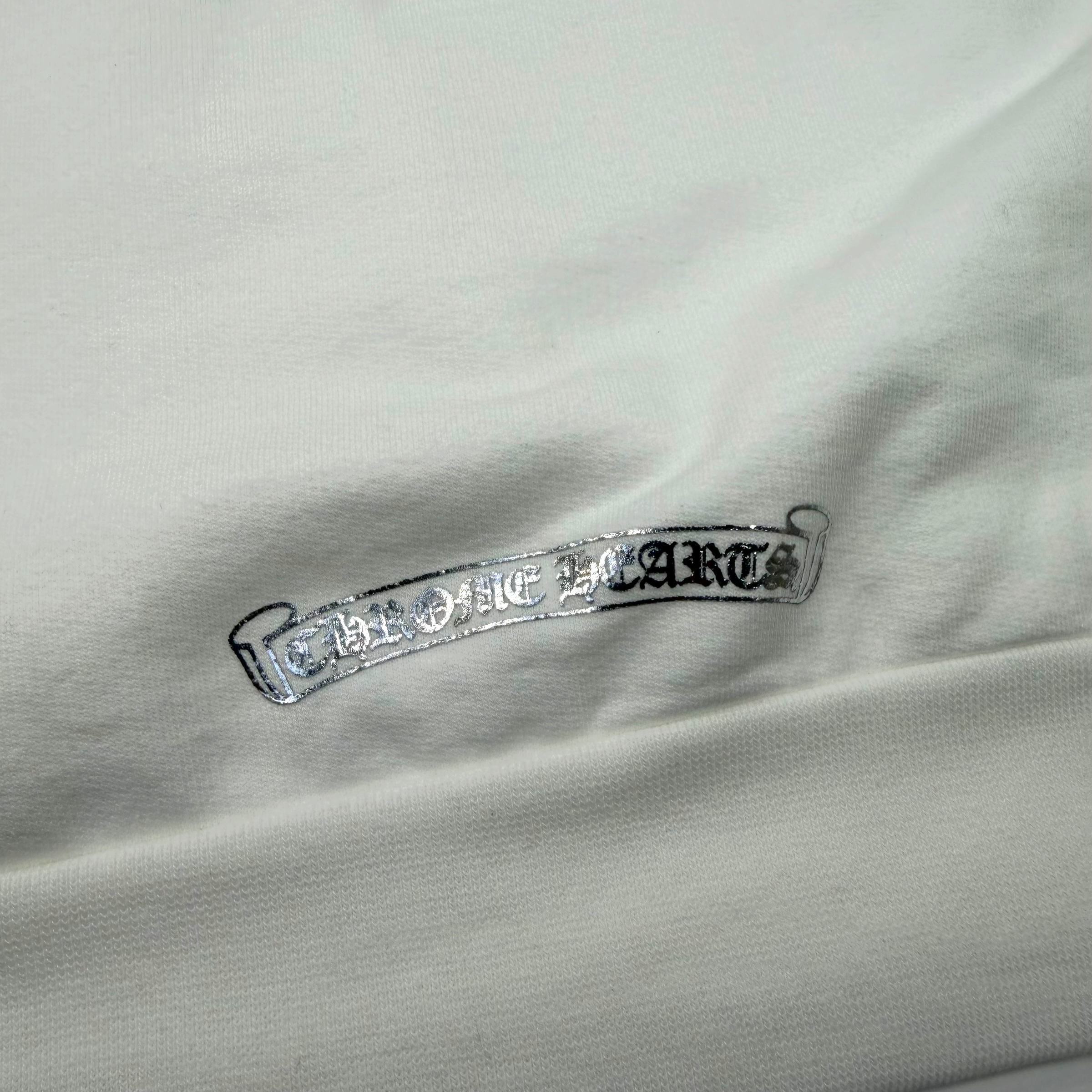 Chrome Hearts Silver Foil Hoodie White M