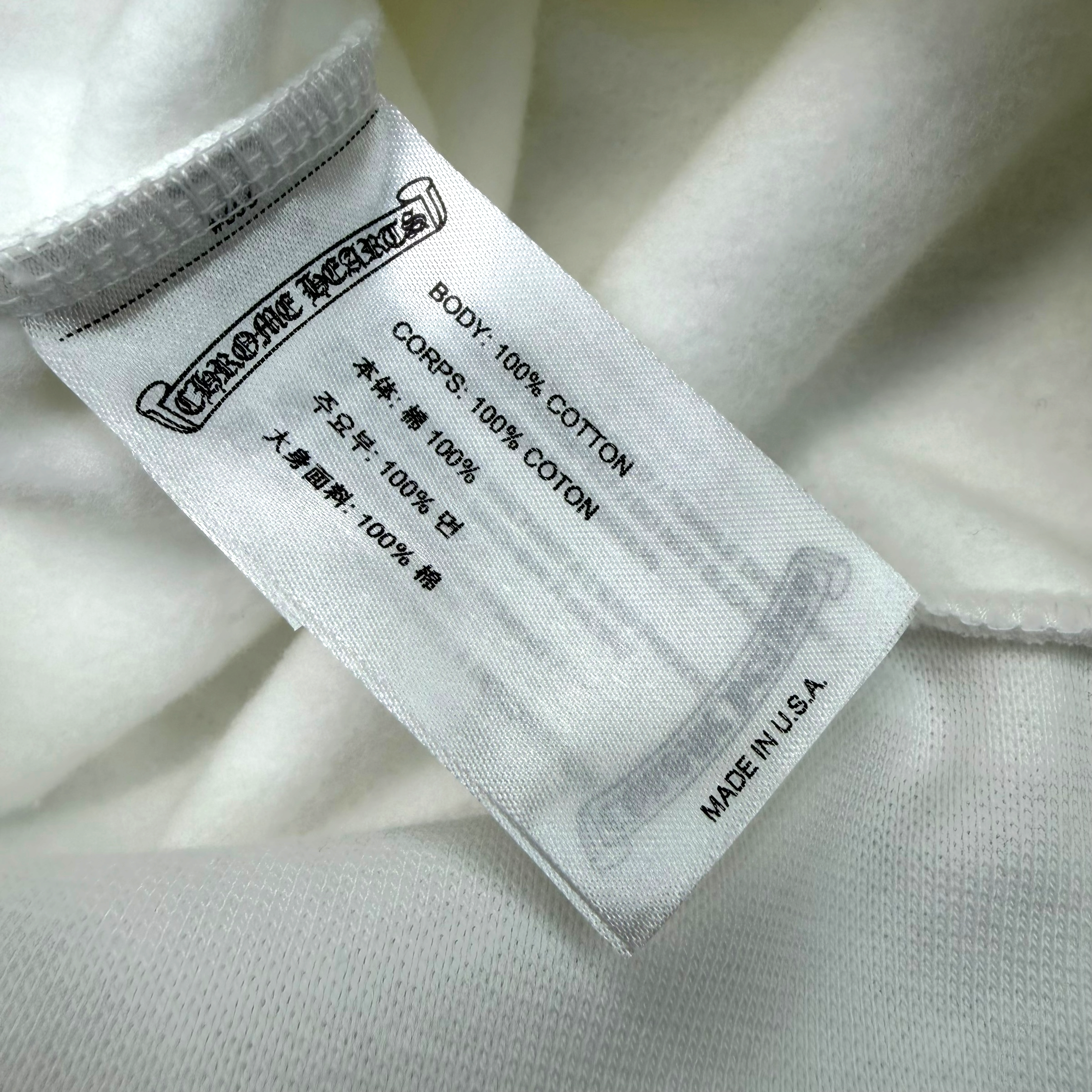 Chrome Hearts Silver Foil Hoodie White M