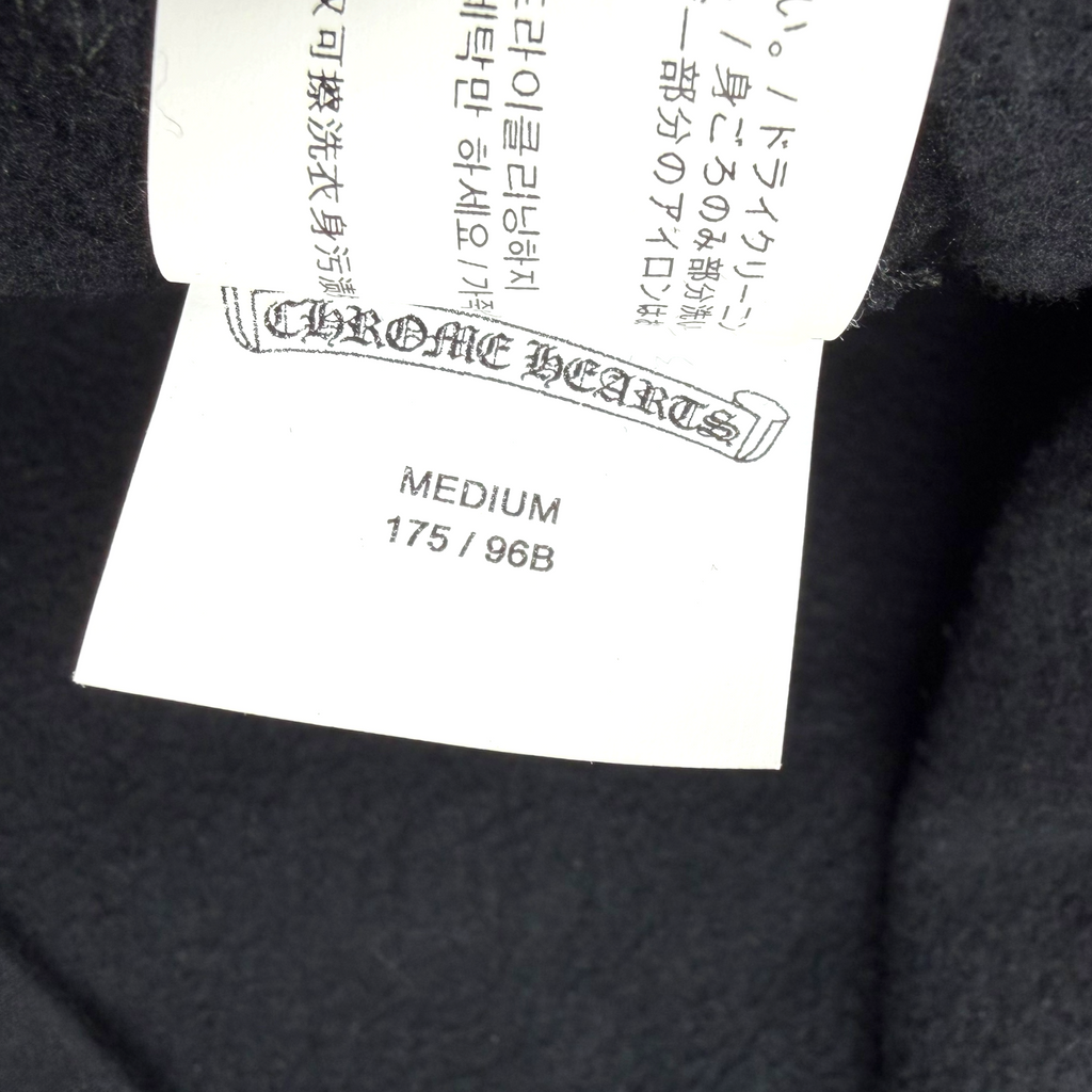 Chrome Hearts Signed Leather Patch Hoodie Black/Lime M