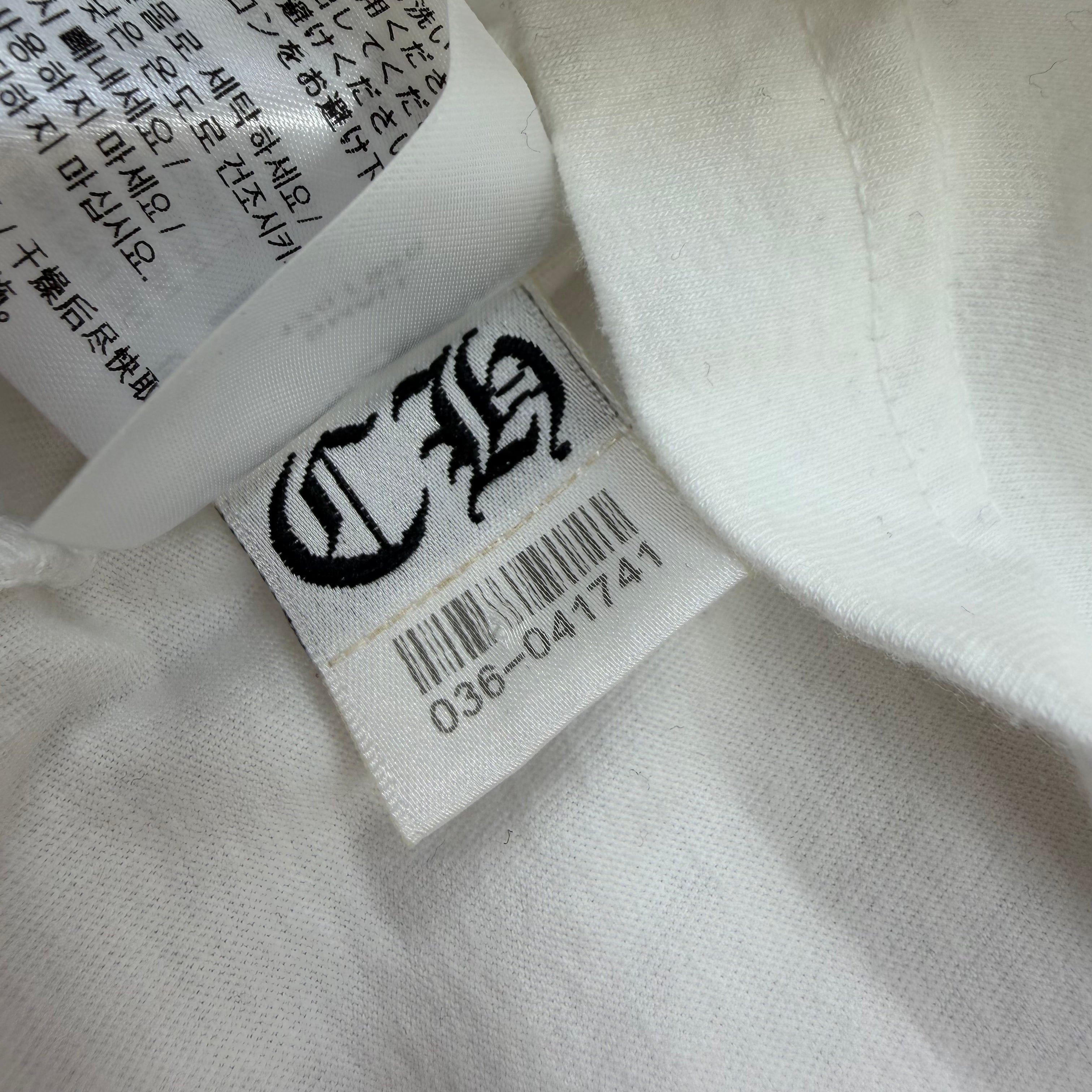 Chrome Hearts White Welcome to Vegas Tee Small