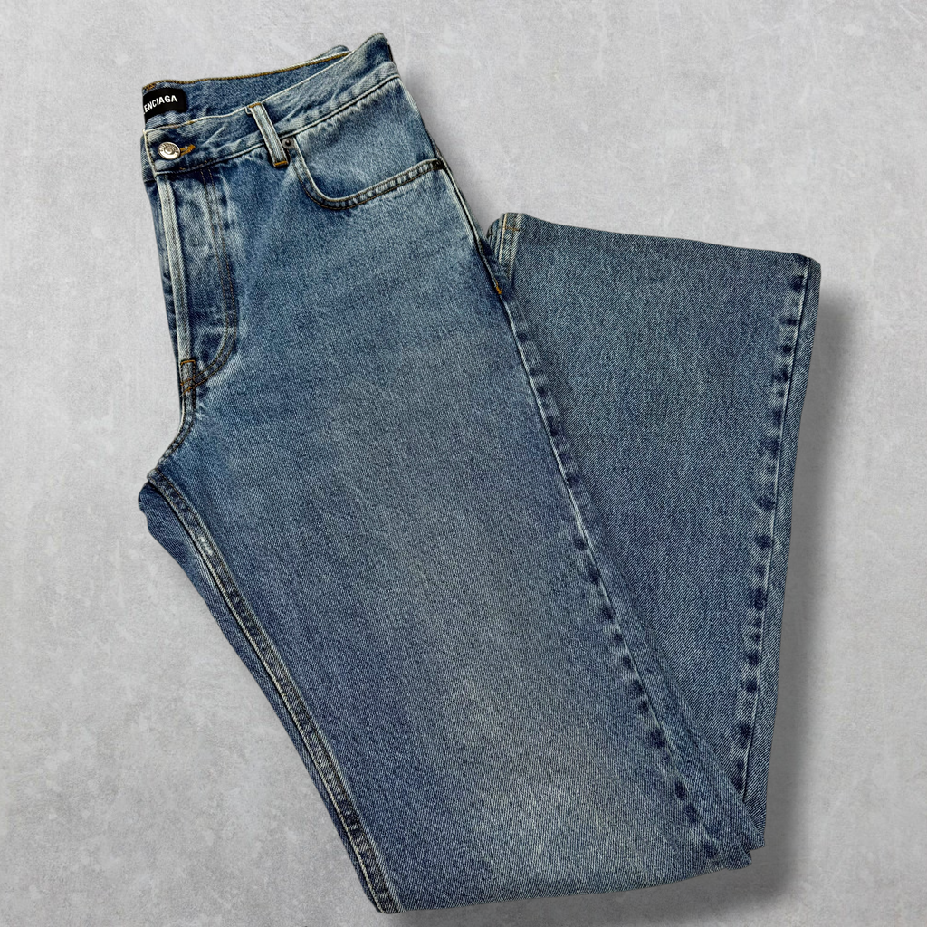 Balenciaga Baggy Flare Denim Pants 30