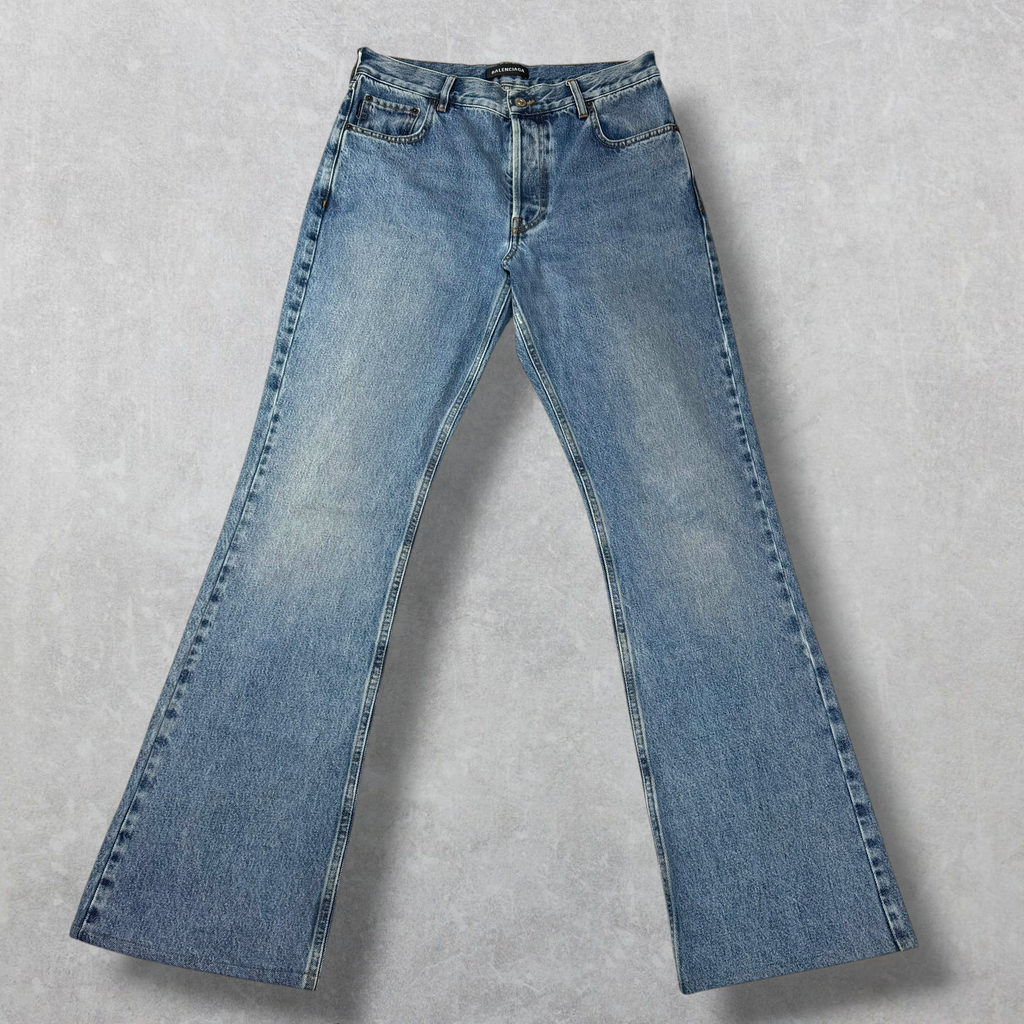 Balenciaga Baggy Flare Denim Pants 30