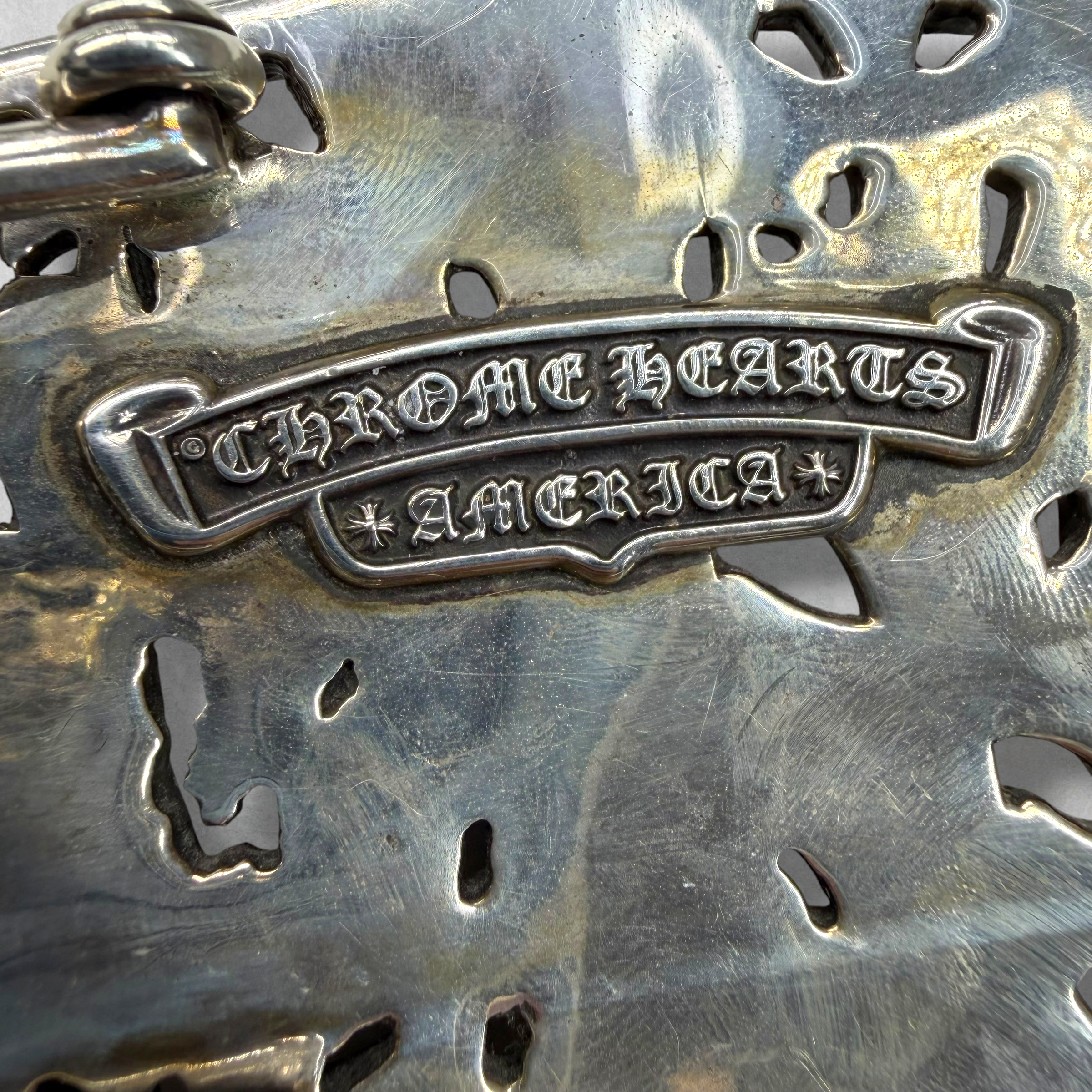 Chrome Hearts Cemetery Cross Belt Buckle
