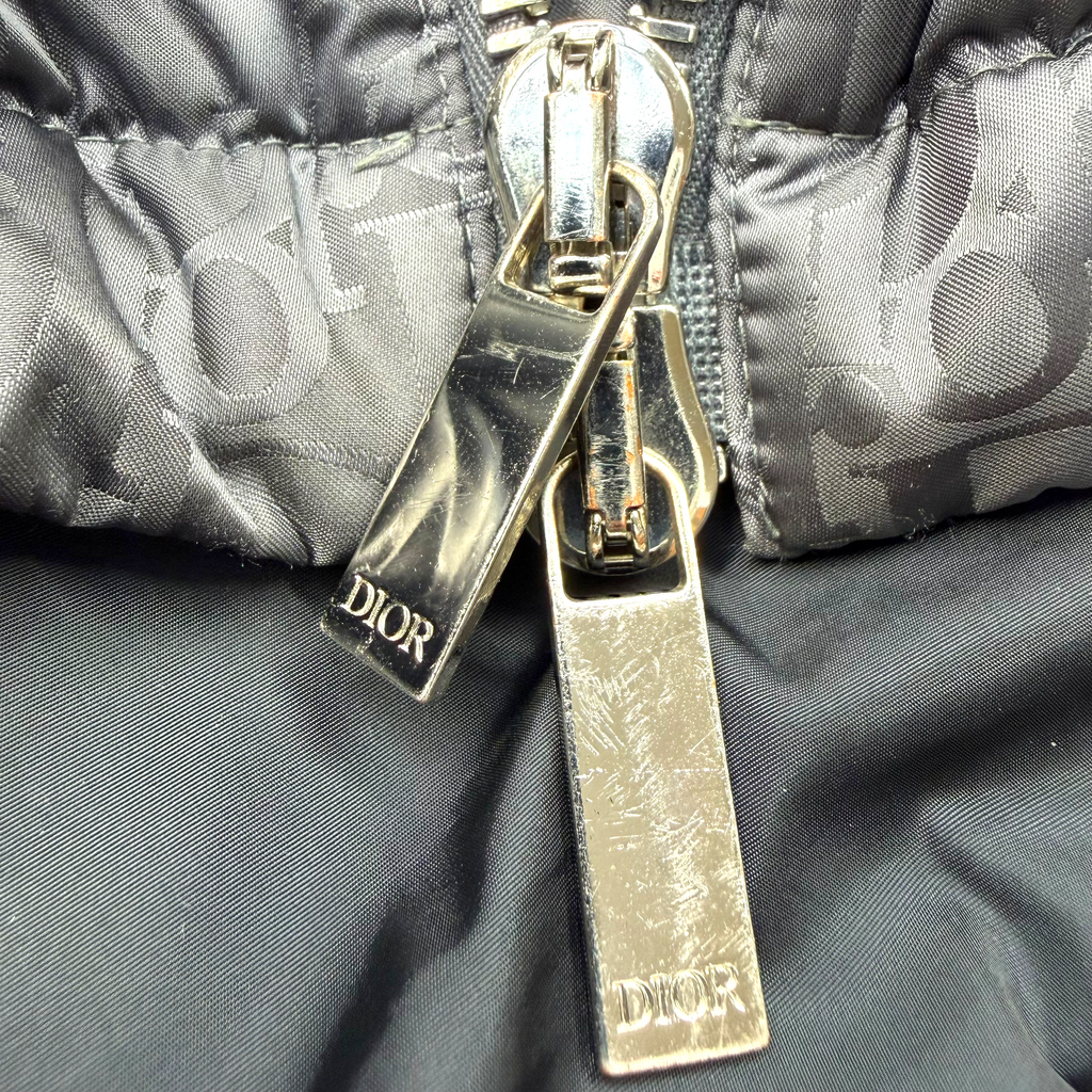 Dior Oblique Puffer Down Jacket Gray/Black 52 (L)