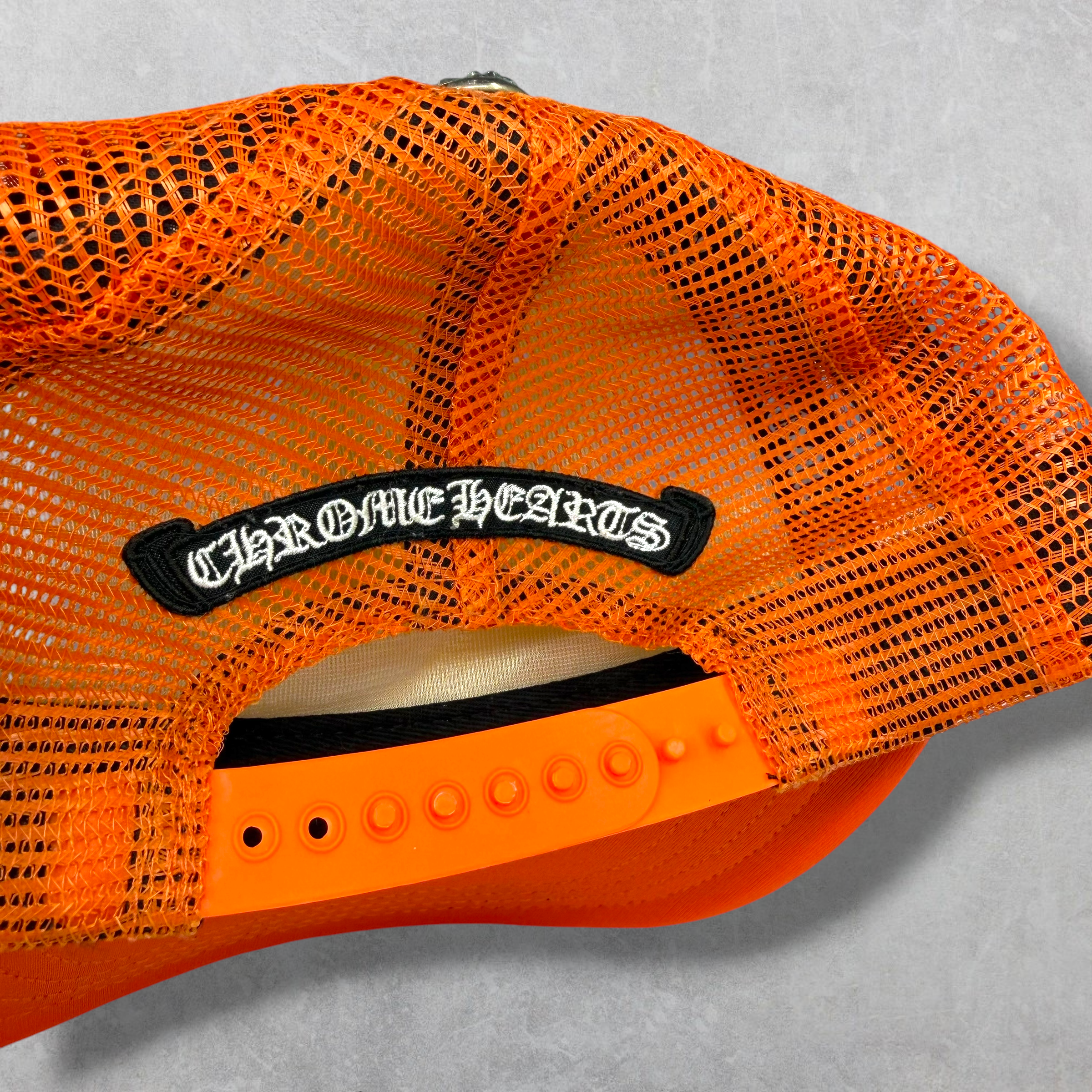 Chrome Hearts Matty Boy Sex Records Orange Trucker Hat