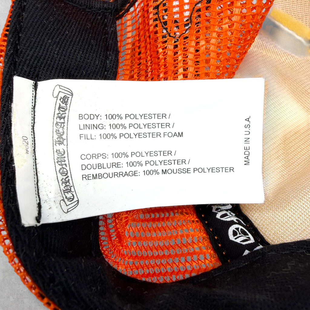 Chrome Hearts Matty Boy Sex Records Orange Trucker Hat