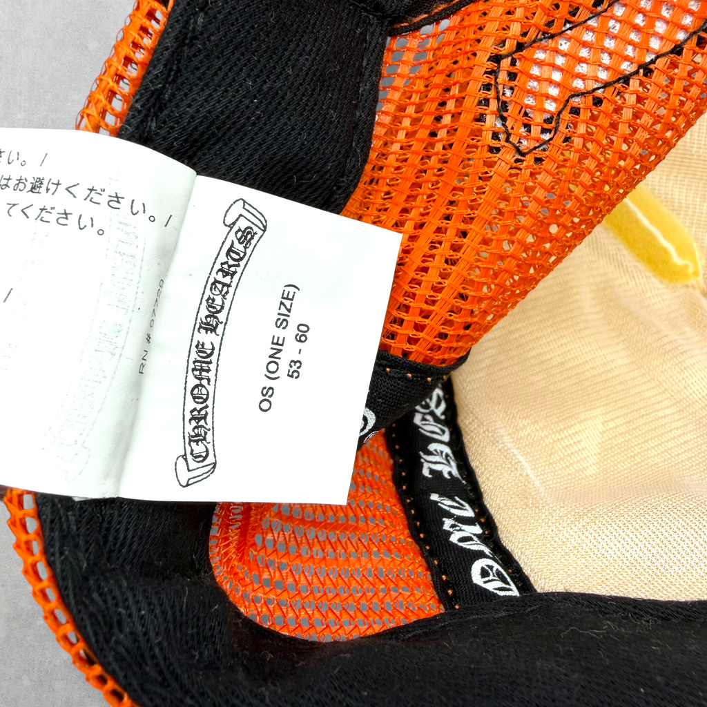 Chrome Hearts Matty Boy Sex Records Orange Trucker Hat