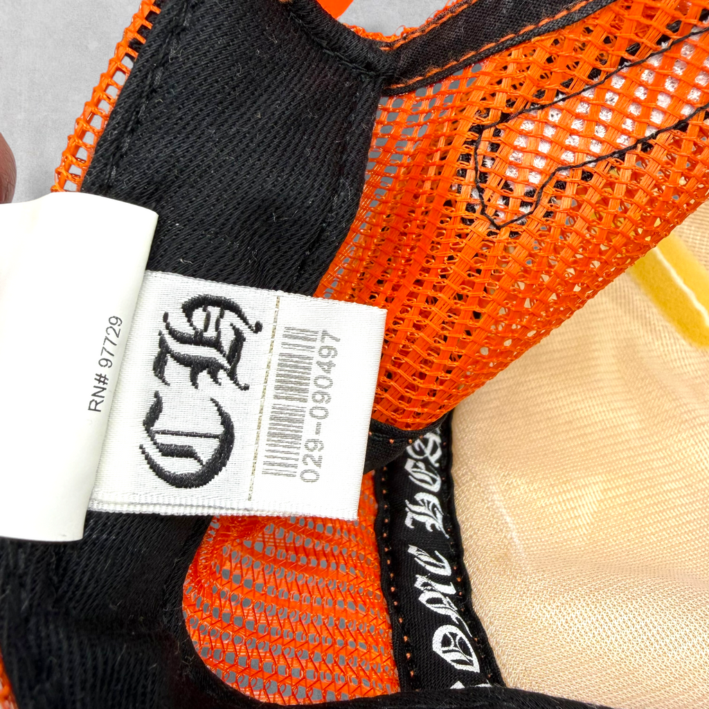 Chrome Hearts Matty Boy Sex Records Orange Trucker Hat