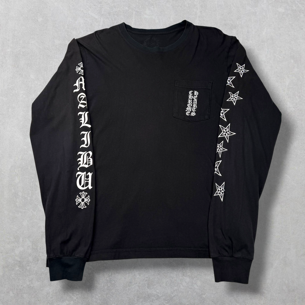 Chrome Hearts Malibu Exclusive Stars L/S Tee L