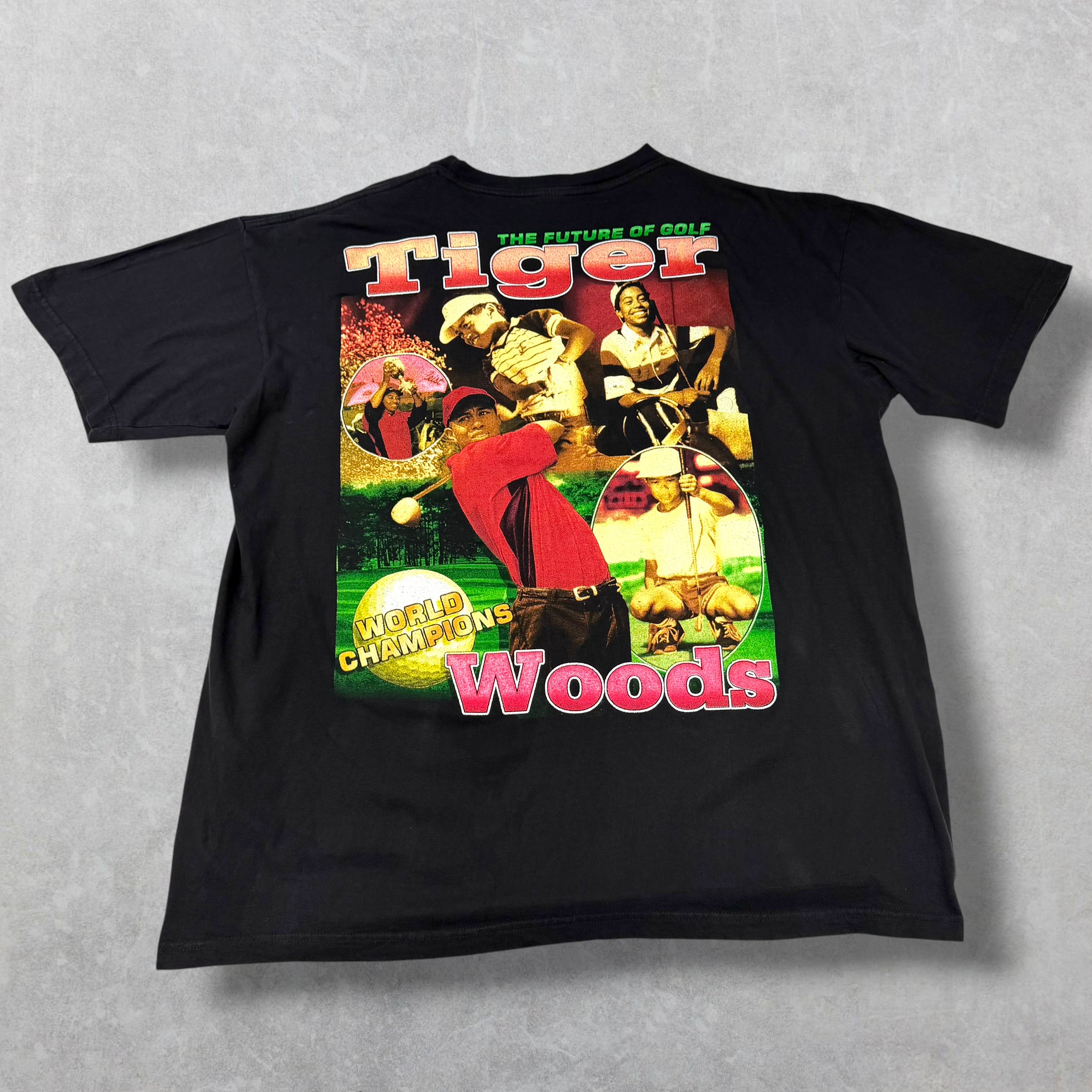Vintage 90s Tiger Woods Bay Club Rap Tee XL