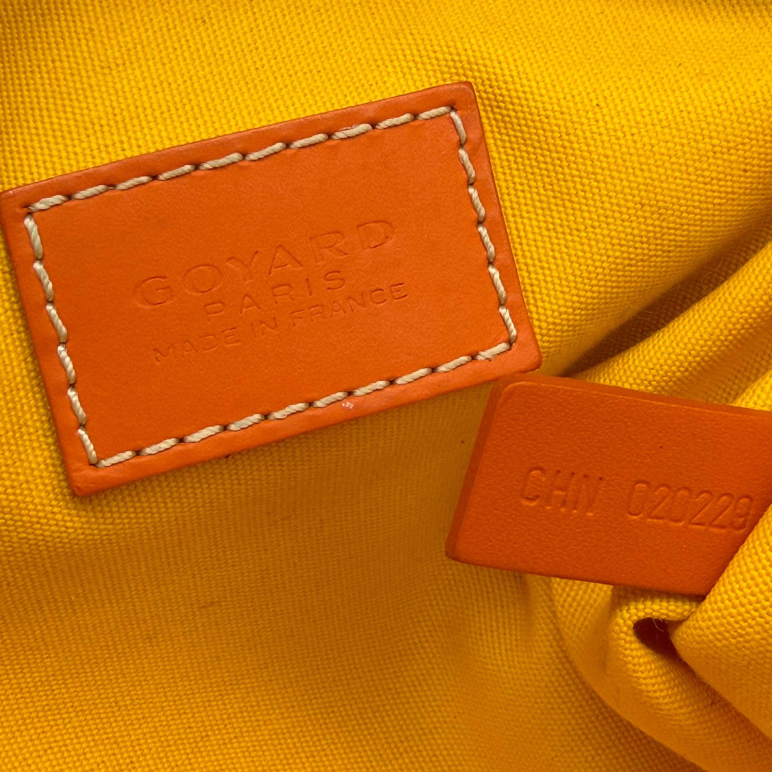 Goyard Orange Bowling 25 Toiletry Bag