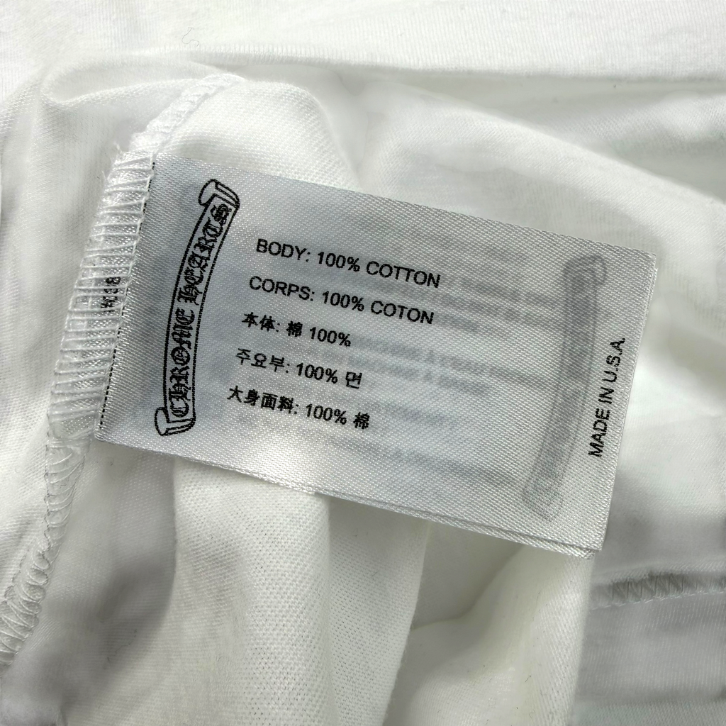Chrome Hearts Neon Horseshoe Logo Tee White M