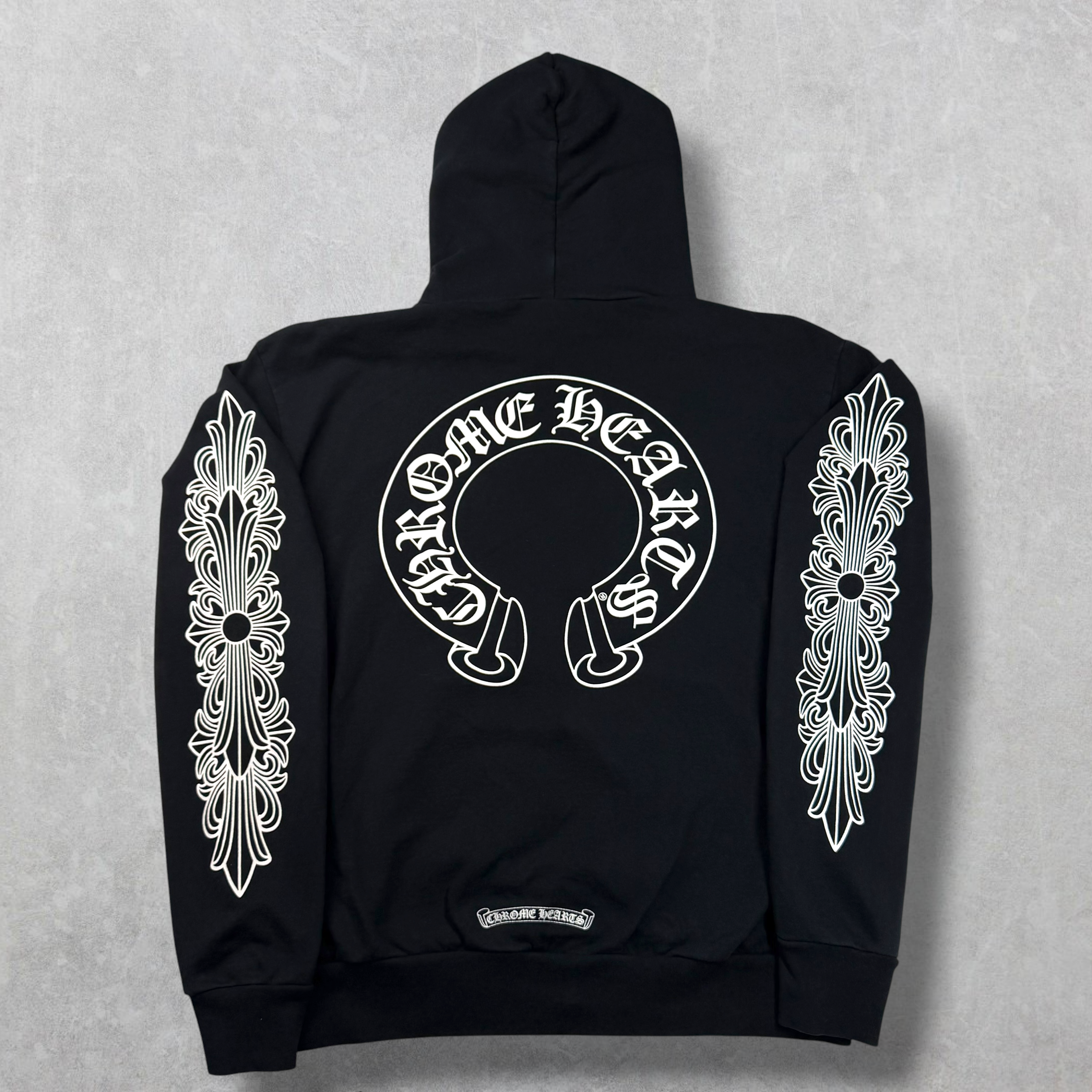 Chrome Hearts Horseshoe Floral Hoodie M