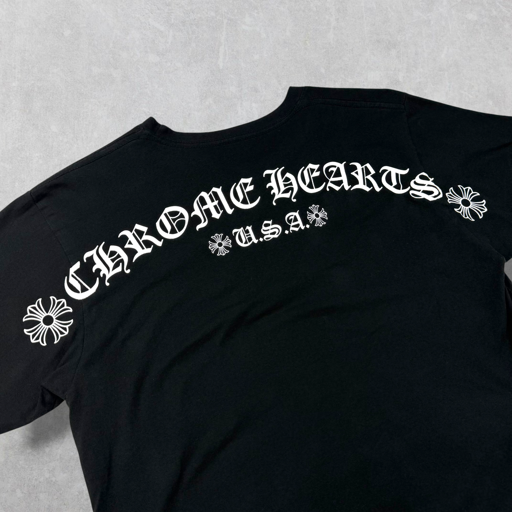 Chrome Hearts Script Logo USA Tee M