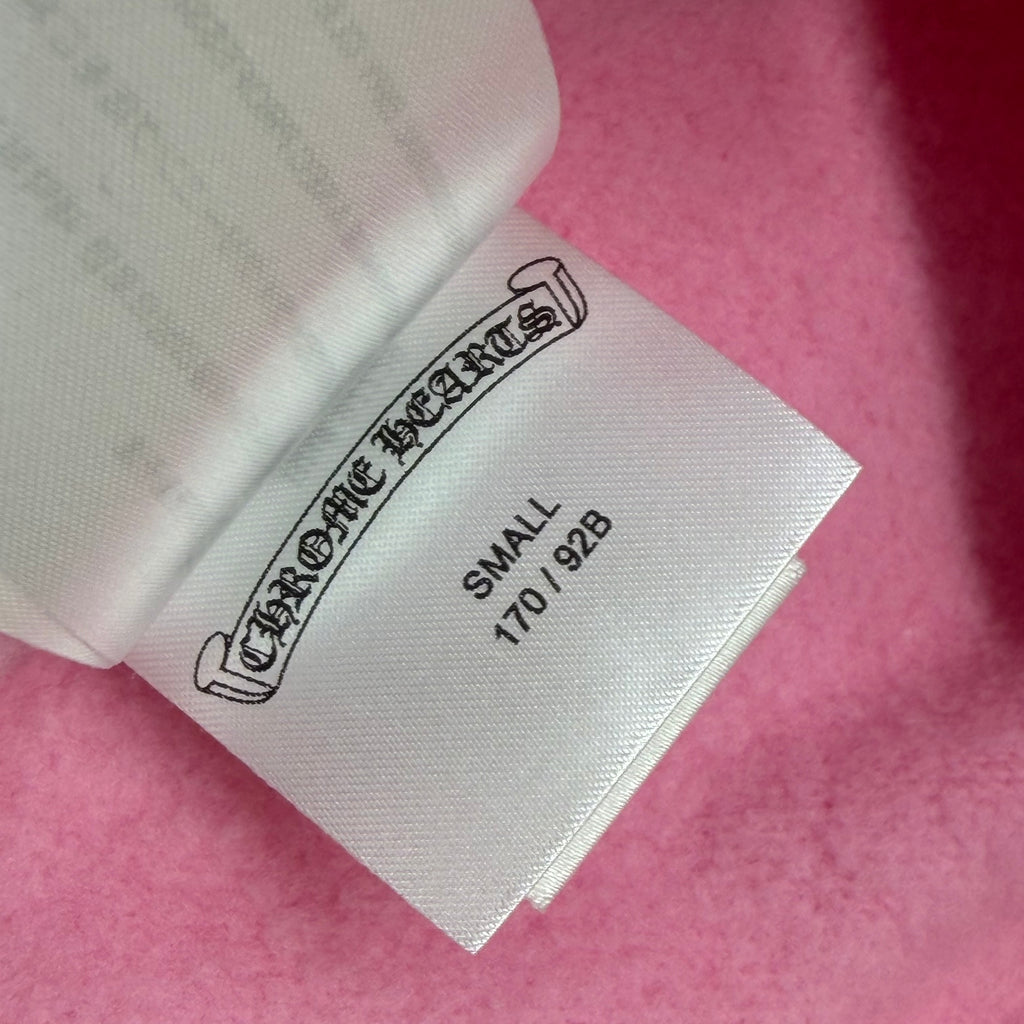 Chrome Hearts Red T Bar Logo Pink Hoodie S
