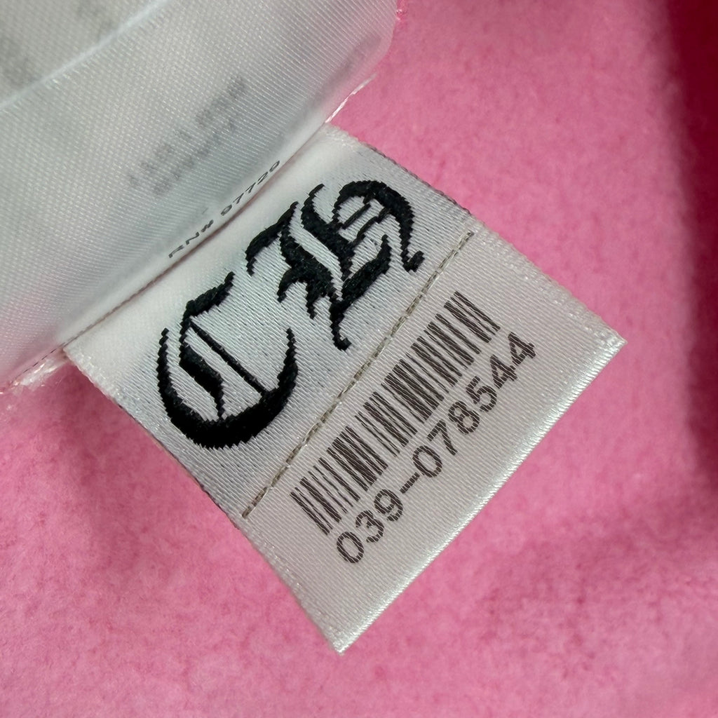 Chrome Hearts Red T Bar Logo Pink Hoodie S