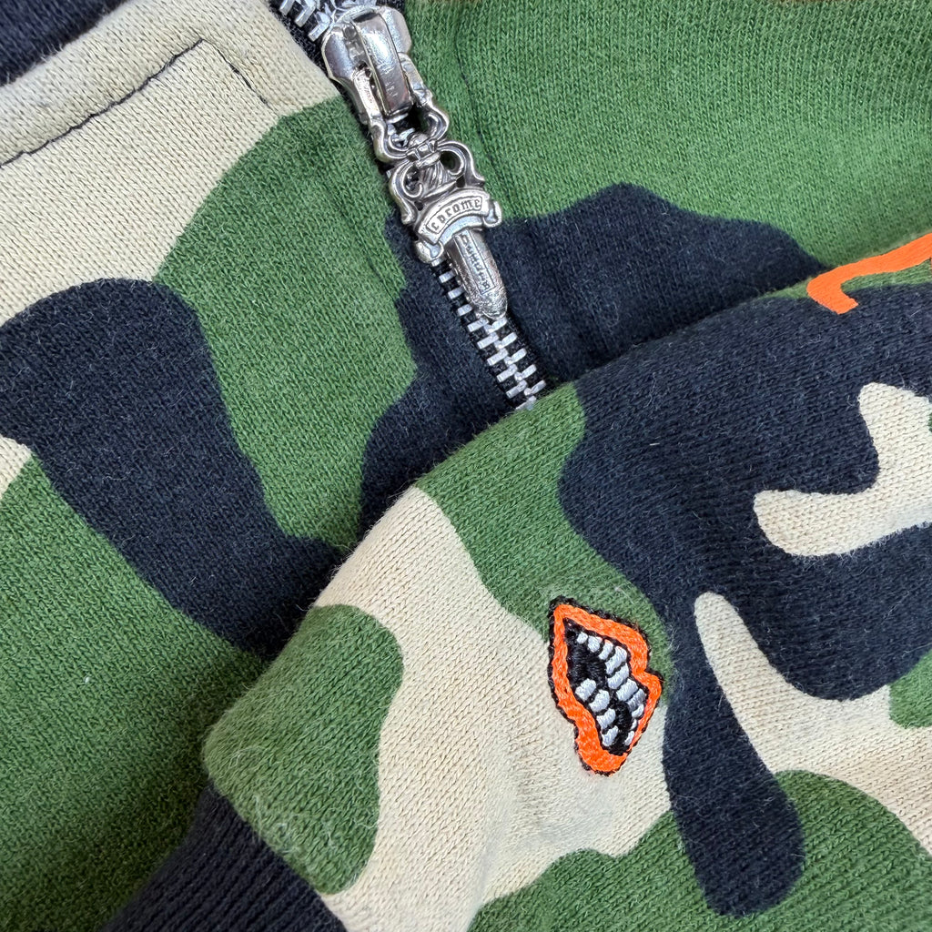 Chrome Hearts Matty Boy Caution Camo Thermal Zip Up M