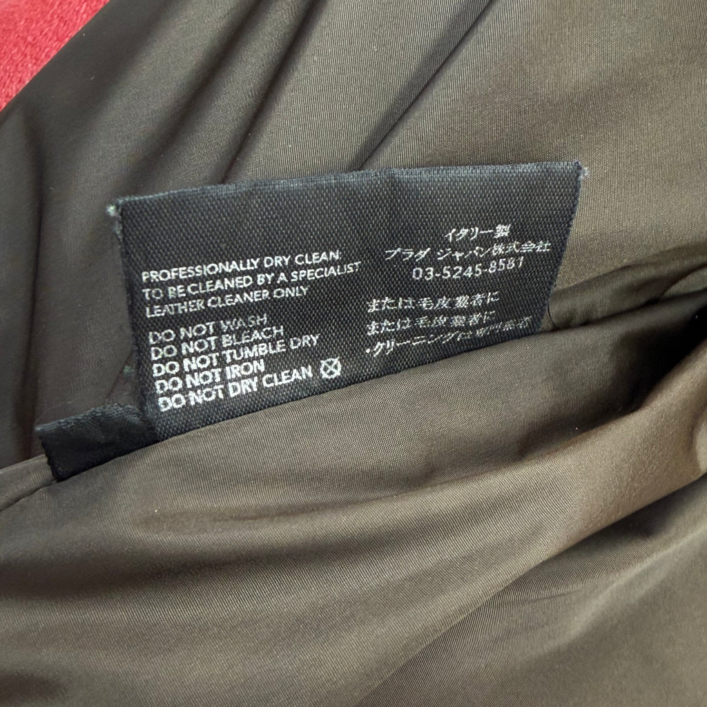 Prada Runway Red Leather Bomber 54 (M)