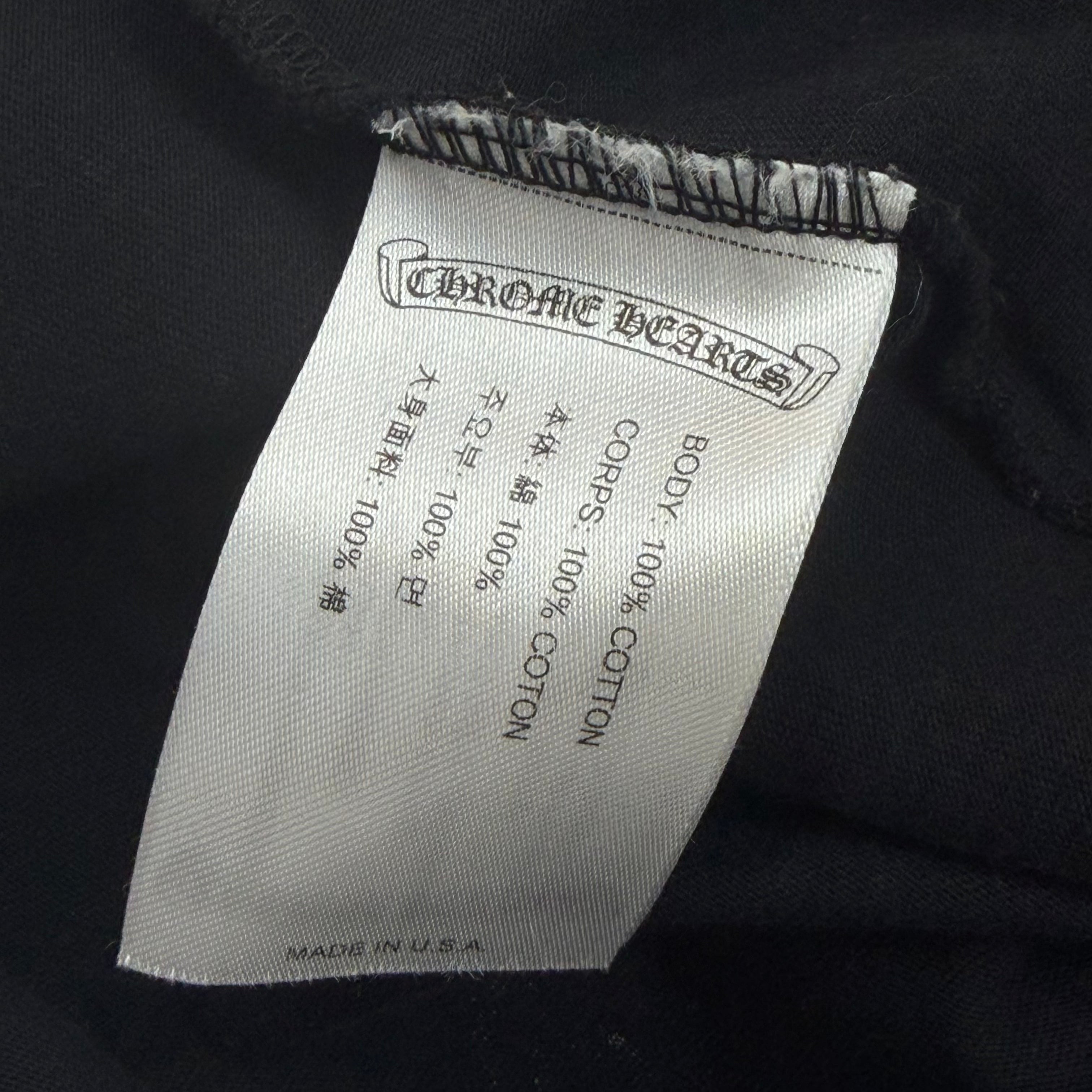Chrome Hearts LA Horseshoe Black Tee XL