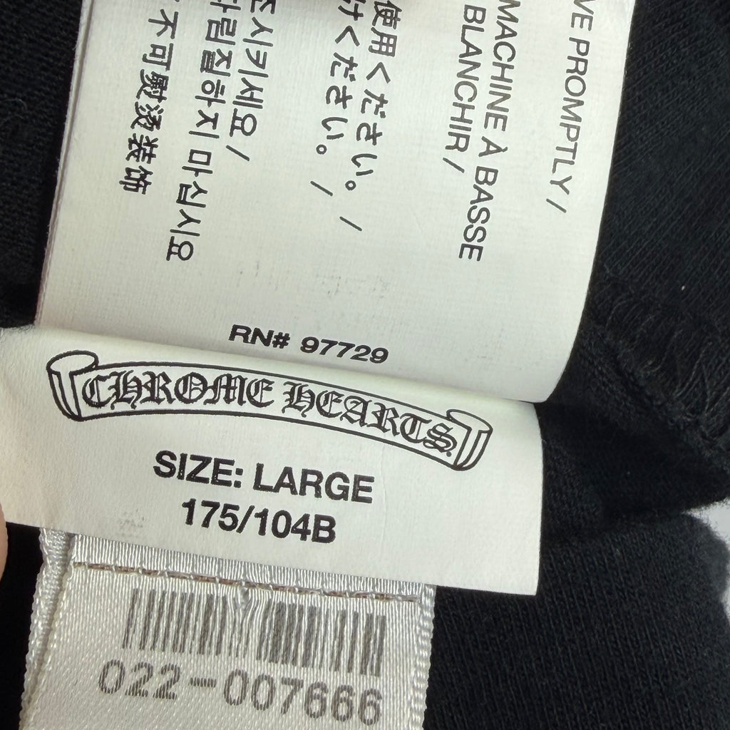 Chrome Hearts Black Welcome To Vegas Tee L