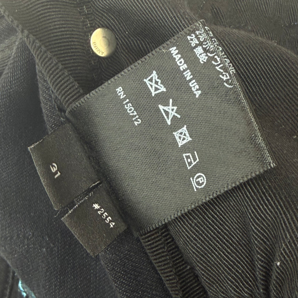 Amiri x Chemist Blue Suede Star Black Jeans 31