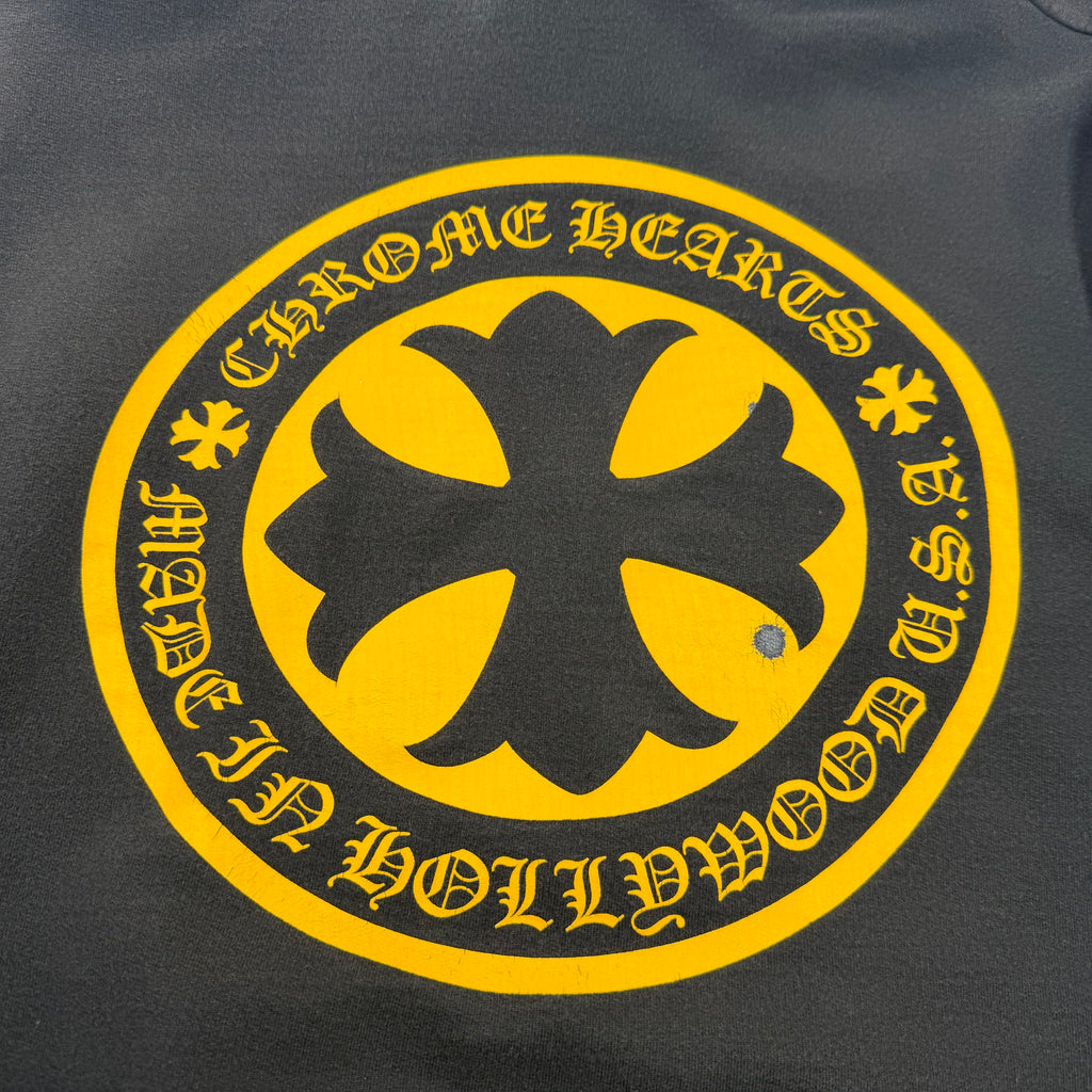 Chrome Hearts Yellow Plus Logo Online Hoodie XXL