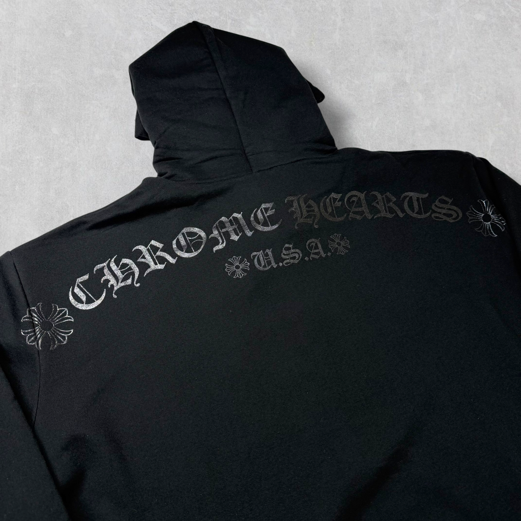 Chrome Hearts Black Floral Hoodie XXL