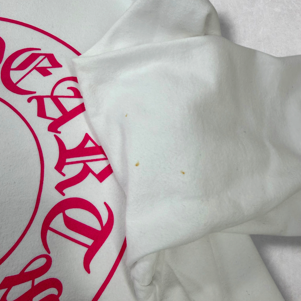 Chrome Hearts Pink Floral Horseshoe Hoodie M
