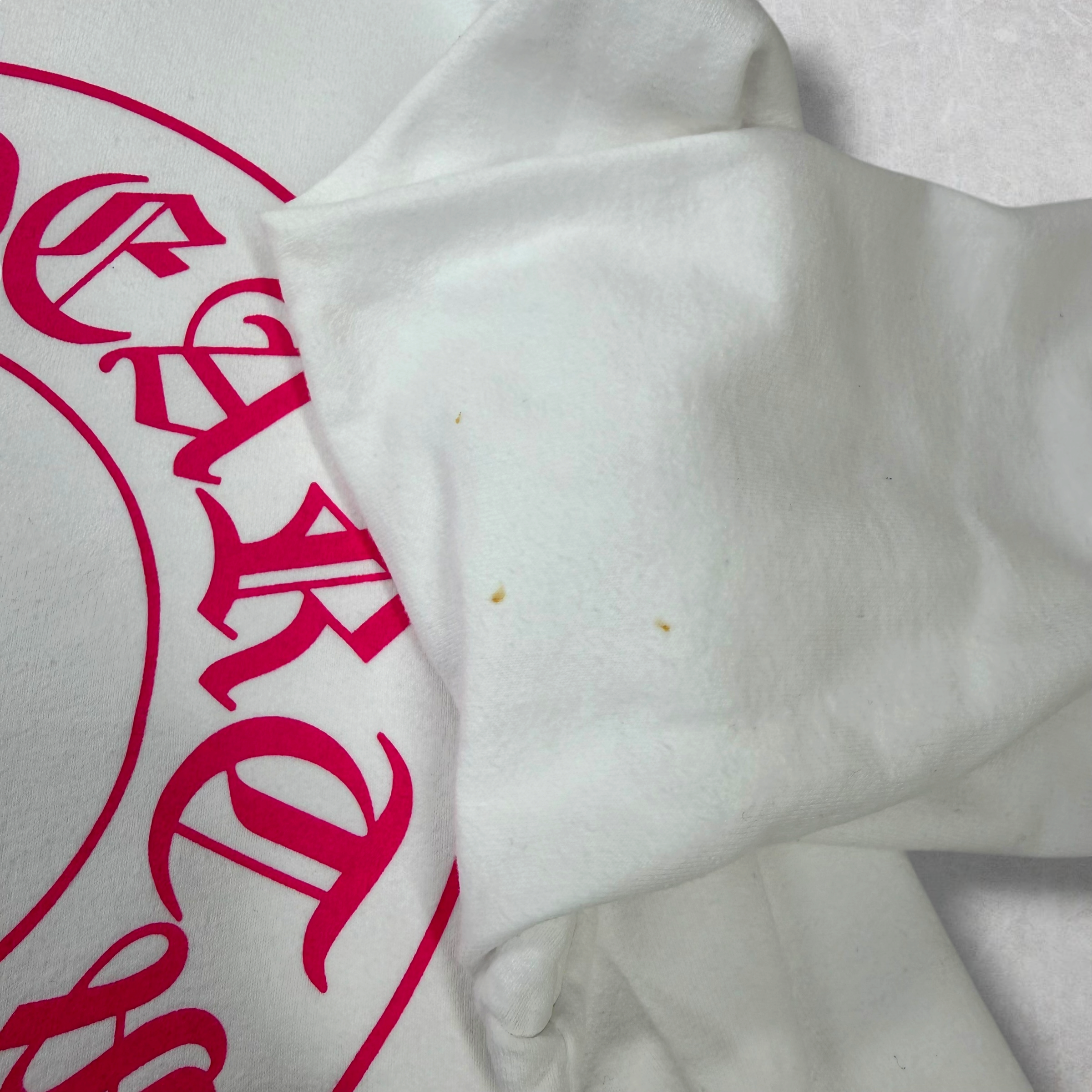 Chrome Hearts Pink Floral Horseshoe Hoodie L
