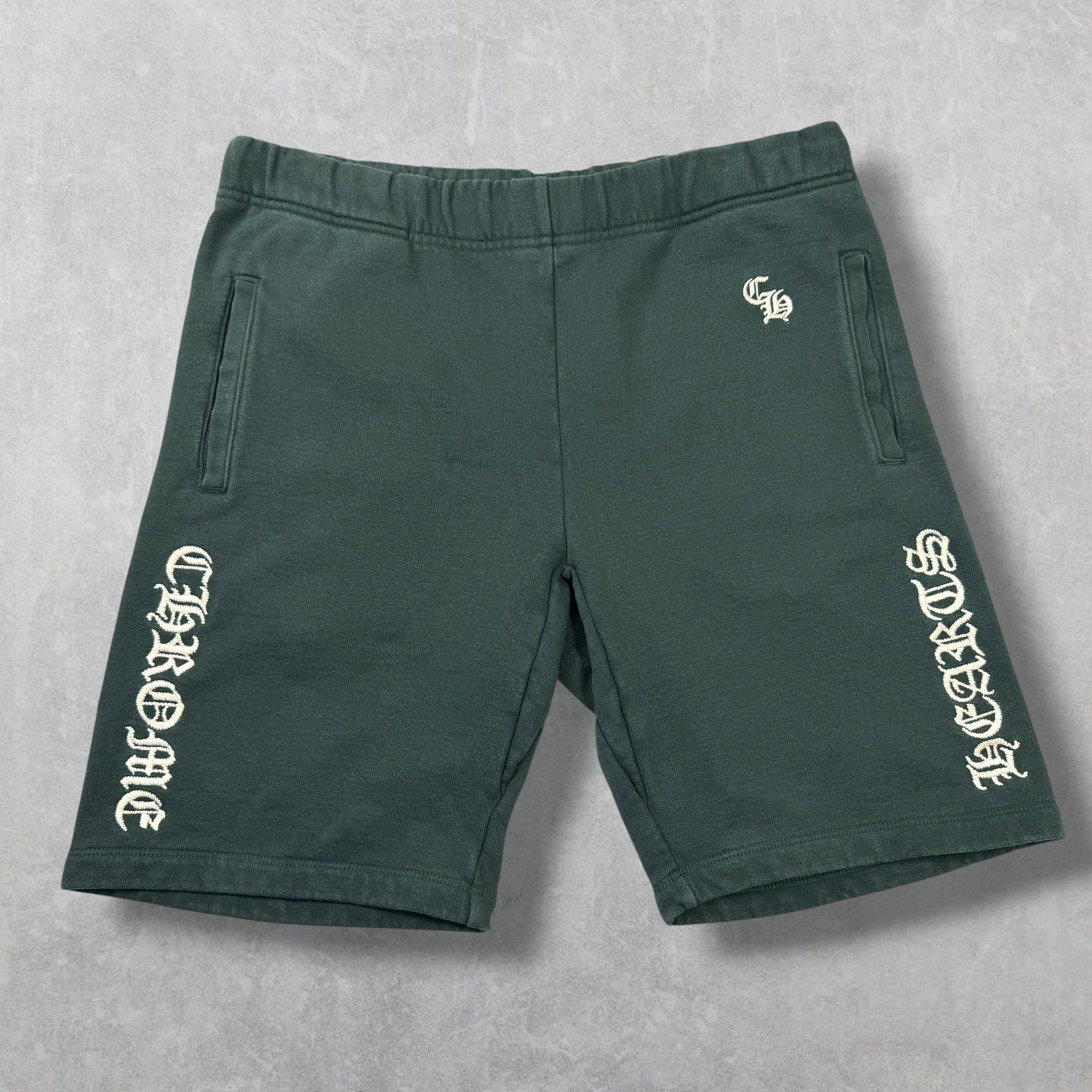 Chrome Hearts Slo Ride Embroidered Shorts L