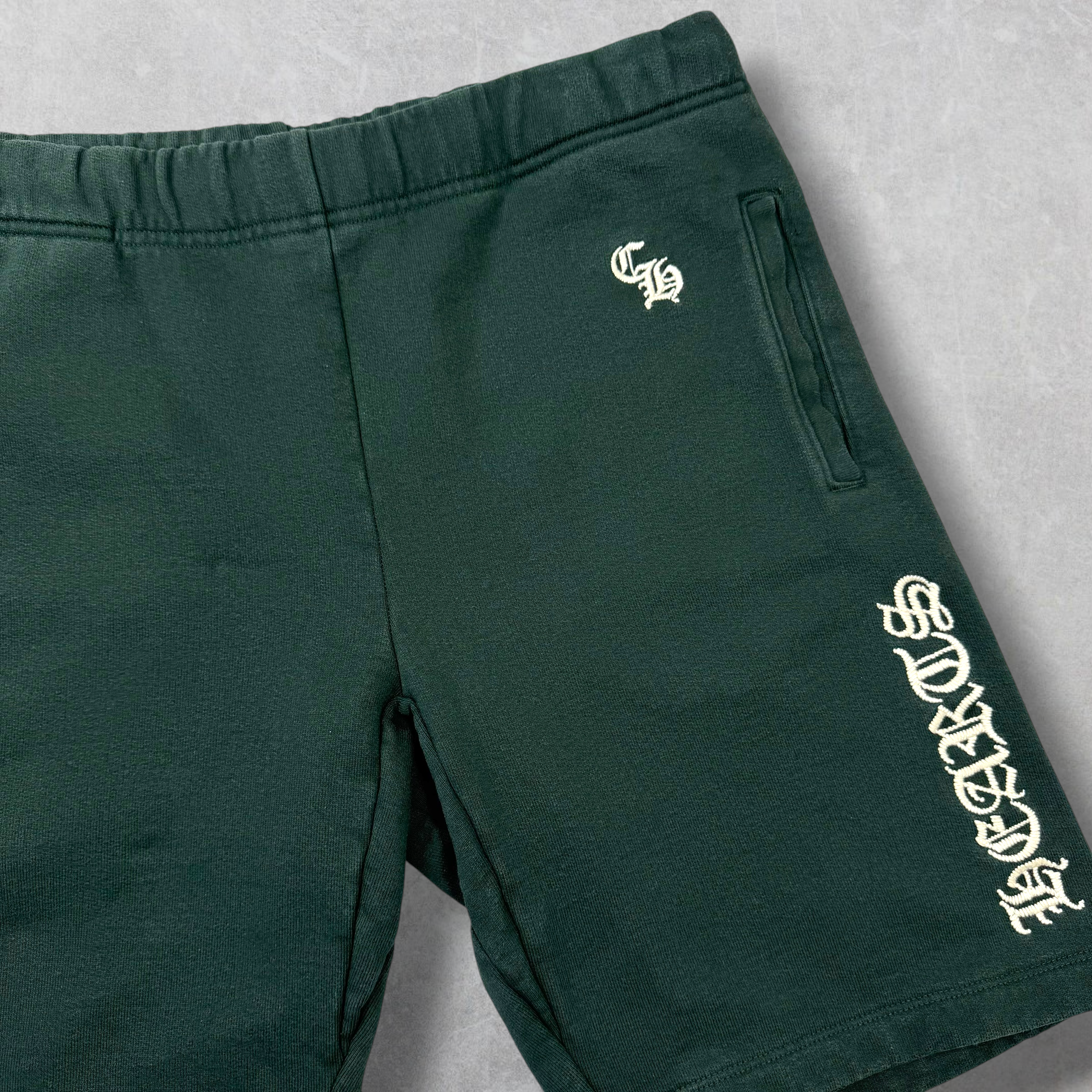 Chrome Hearts Slo Ride Embroidered Shorts L