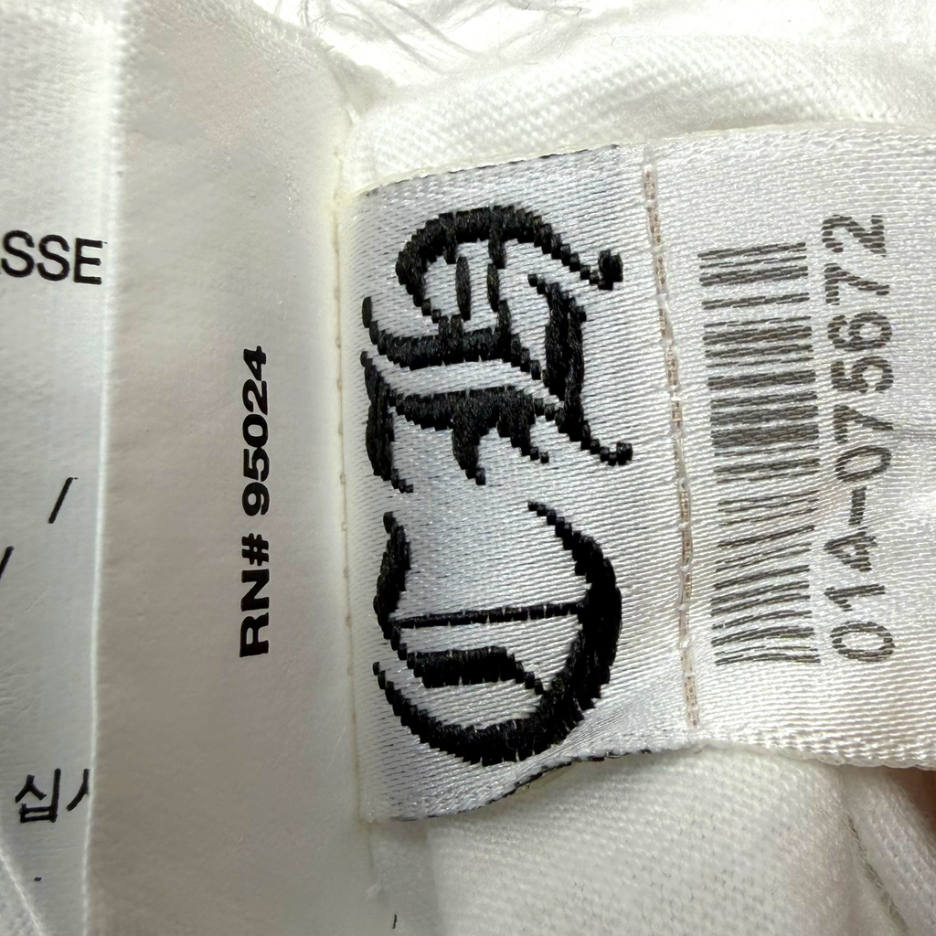 Chrome Hearts Cemetery Cross Scroll Logo Tee White M