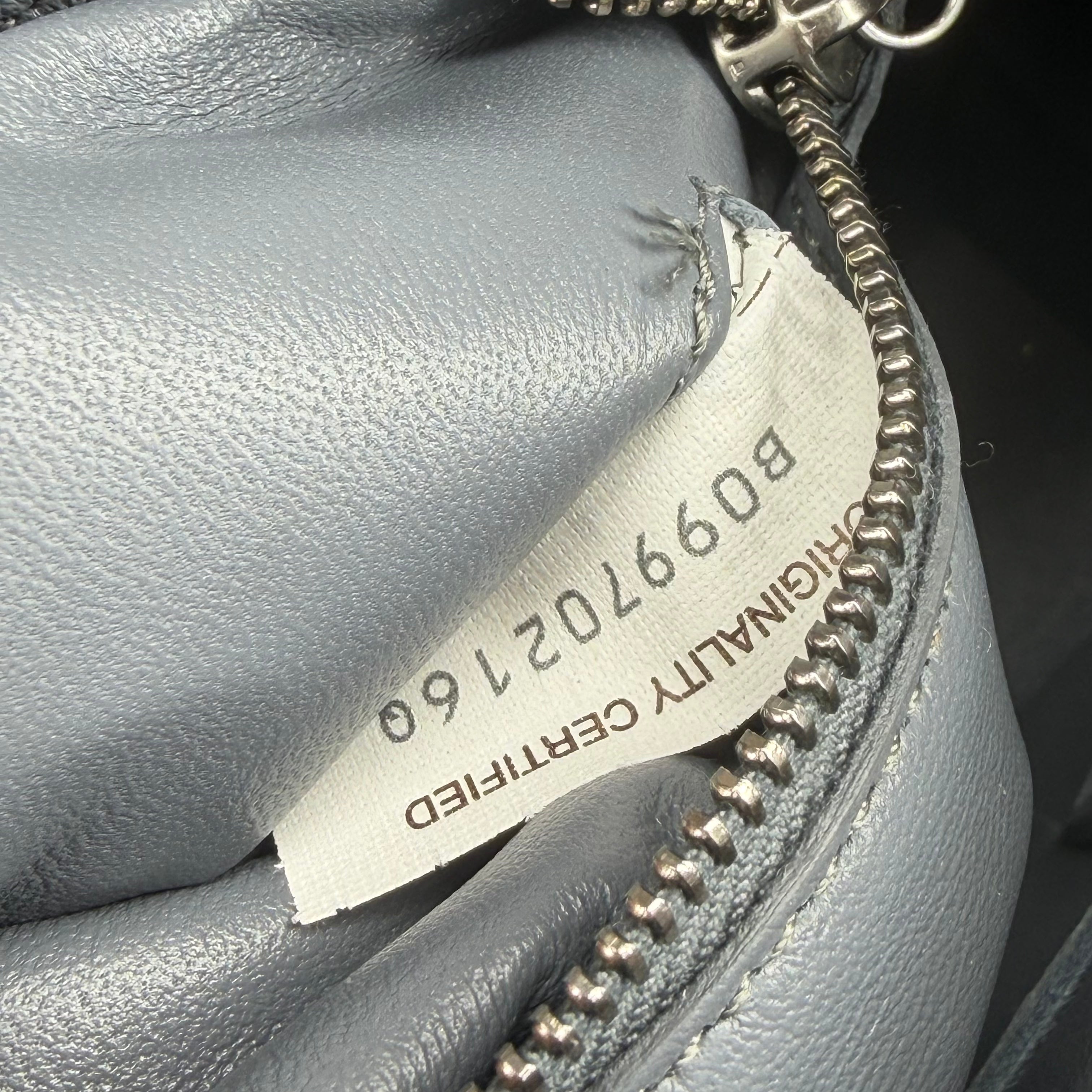 Bottega Veneta Grey Lambskin Cassette